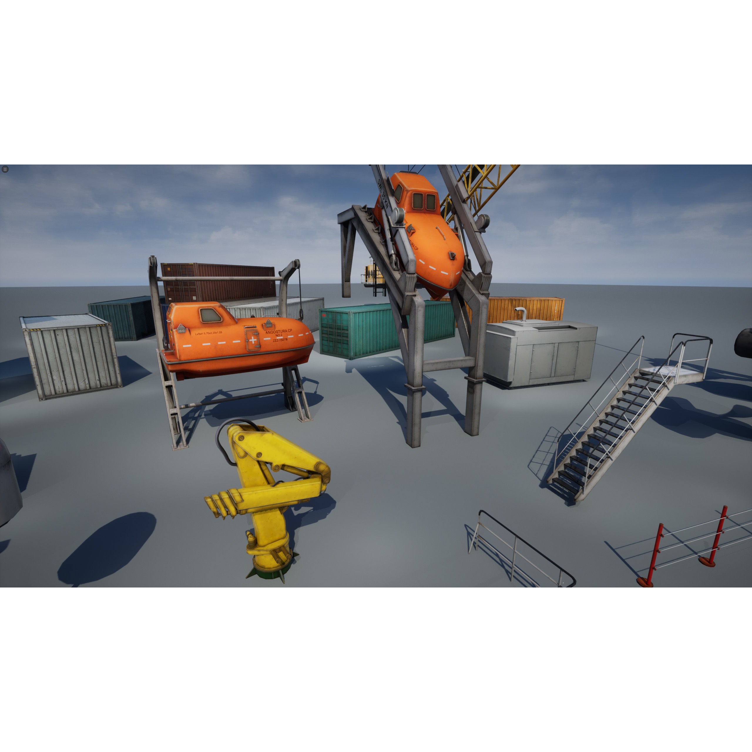 Ship Props Pack - Low-Poly Game-Ready 3D Model - View 31