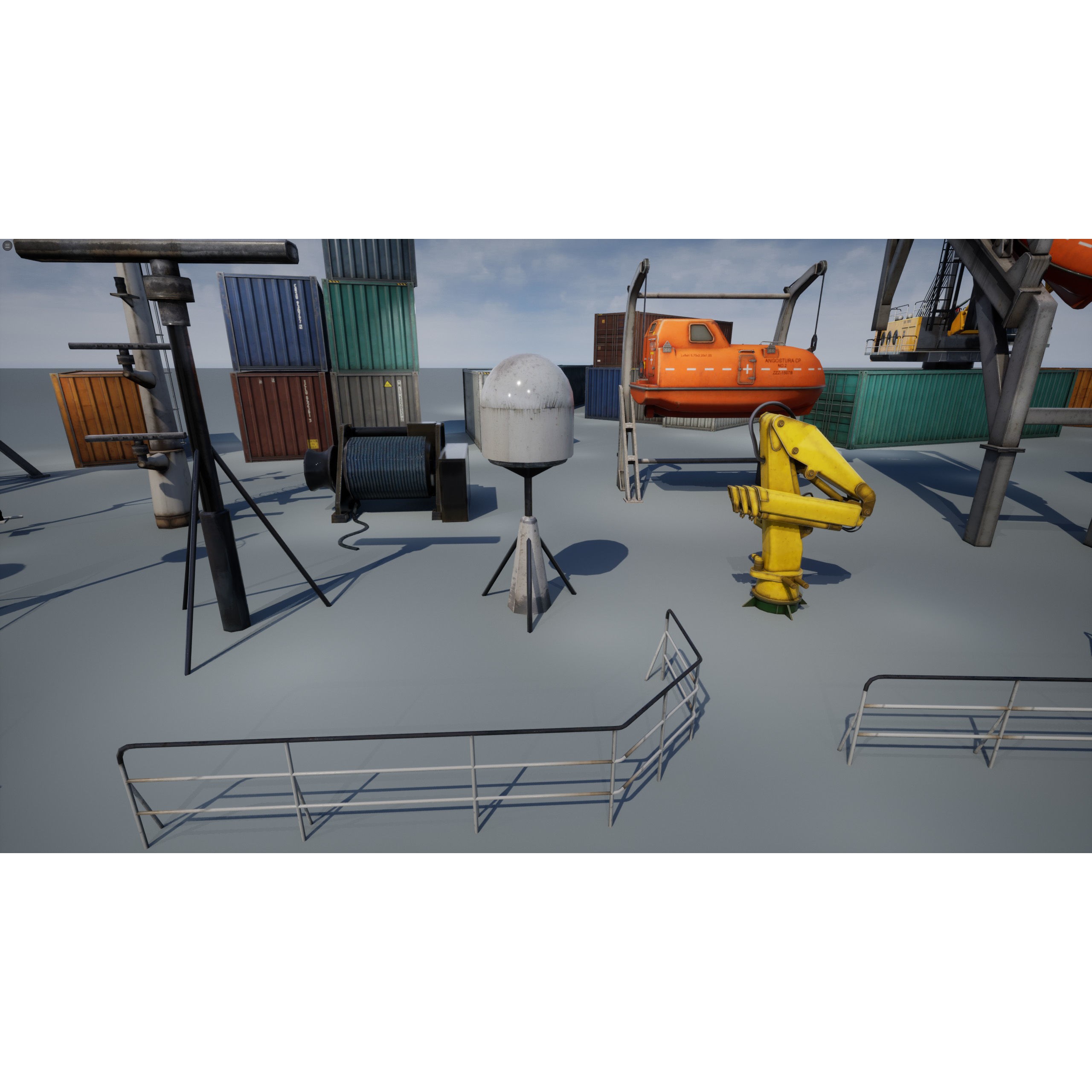 Ship Props Pack - Low-Poly Game-Ready 3D Model - View 32