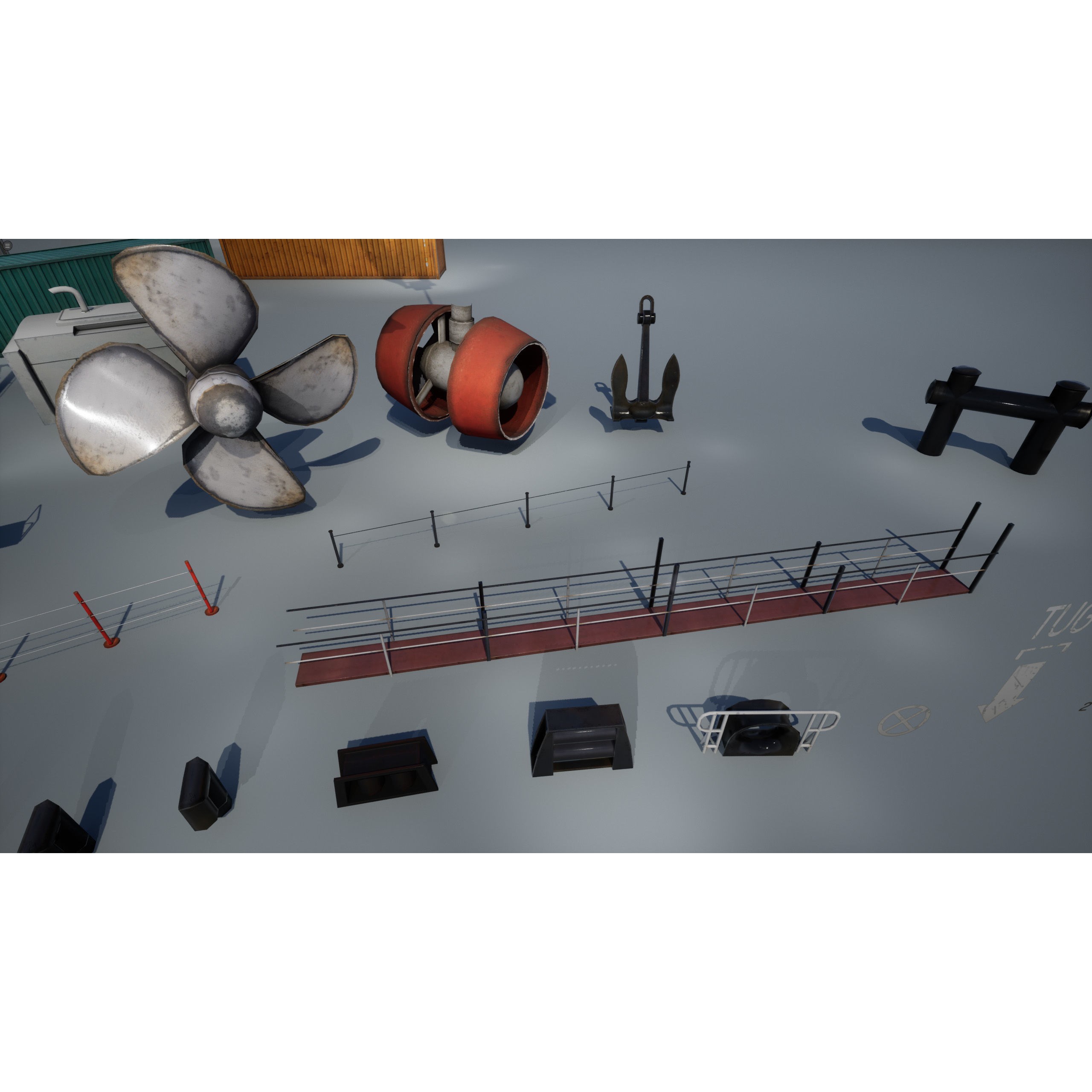 Ship Props Pack - Low-Poly Game-Ready 3D Model - View 33