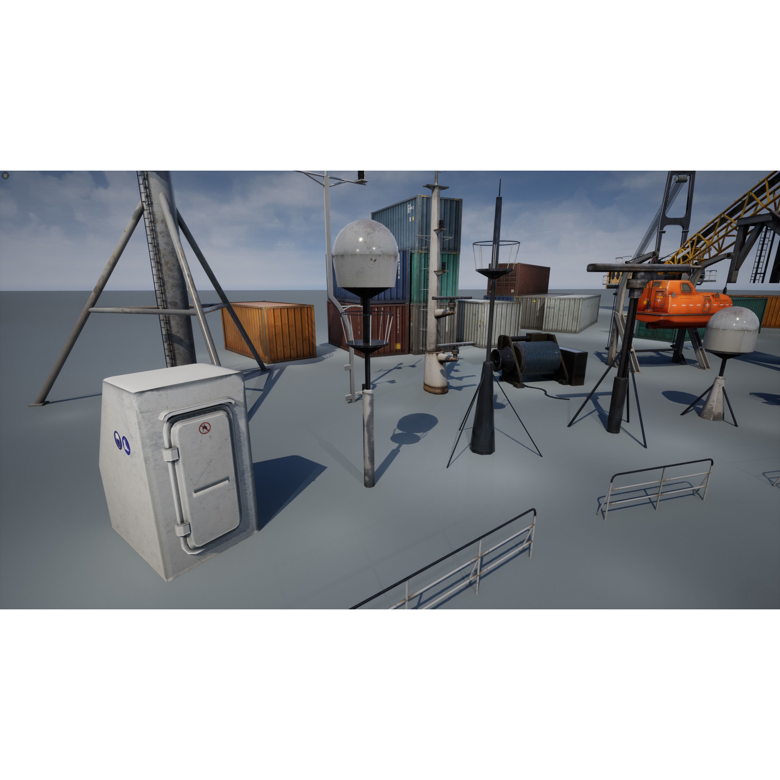 Ship Props Pack - Low-Poly Game-Ready 3D Model - View 34