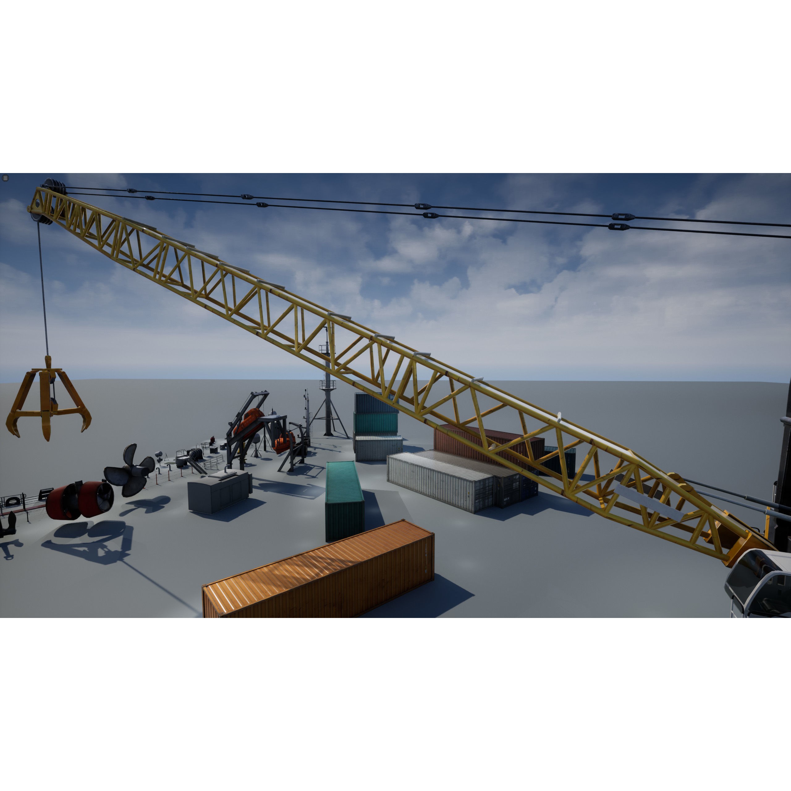 Ship Props Pack - Low-Poly Game-Ready 3D Model - View 44