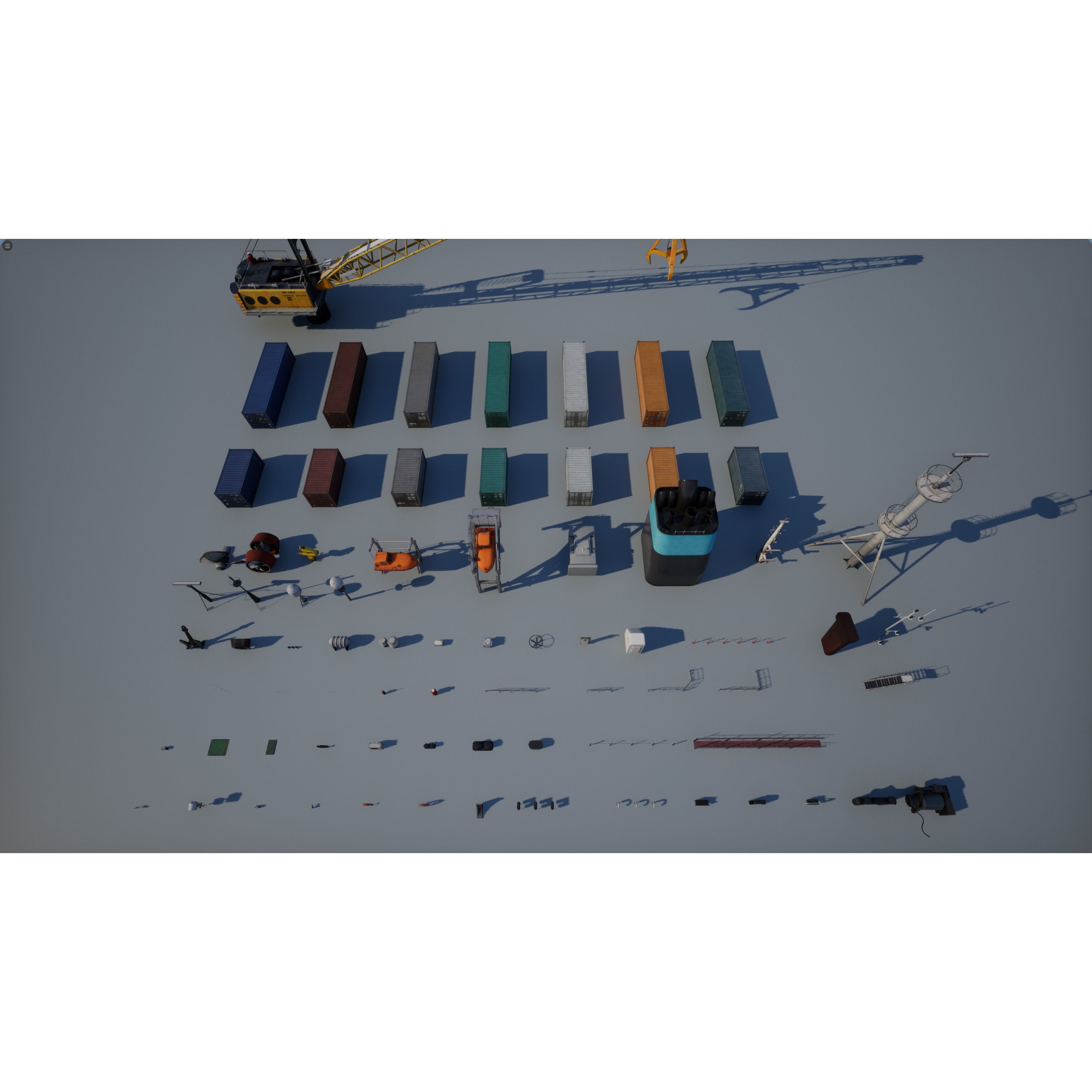 Ship Props Pack - Low-Poly Game-Ready 3D Model - View 48