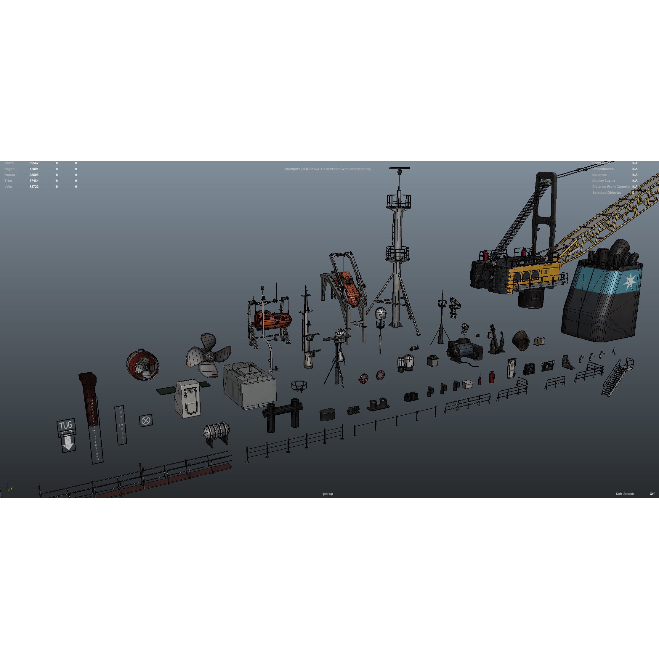 Ship Props Pack - Low-Poly Game-Ready 3D Model - View 49
