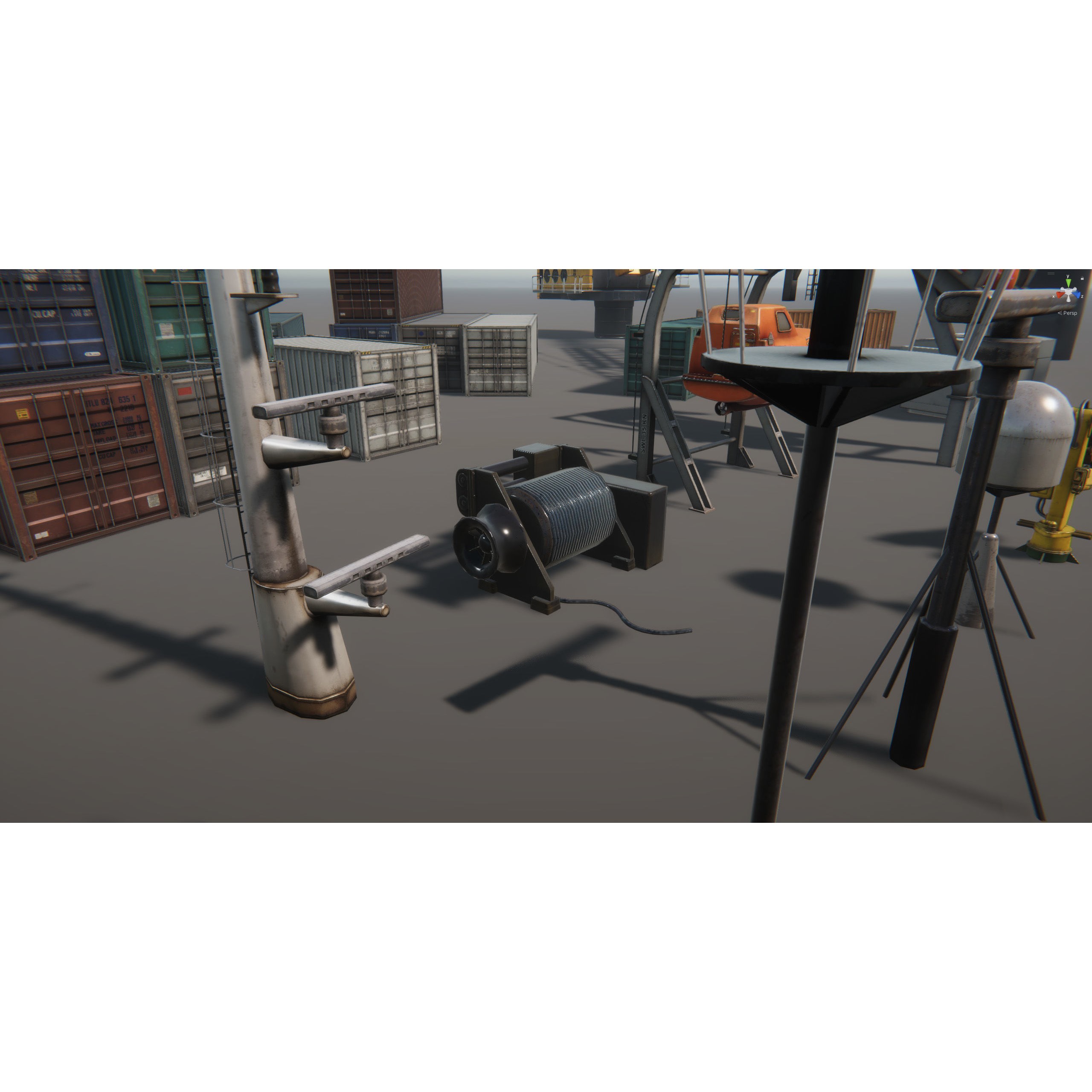 Ship Props Pack - Low-Poly Game-Ready 3D Model - View 8