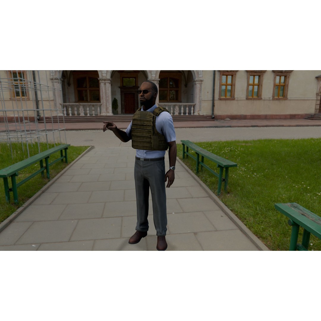 Special Agent 3D Model – Low Poly Game-Ready Character, FBX - View 12