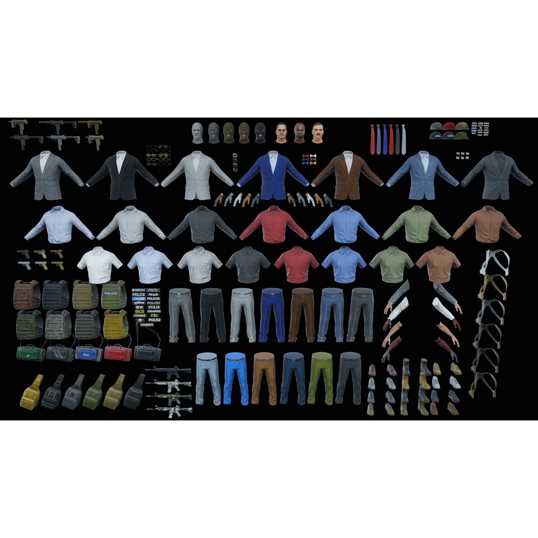 Special Agent 3D Model – Low Poly Game-Ready Character, FBX - View 4
