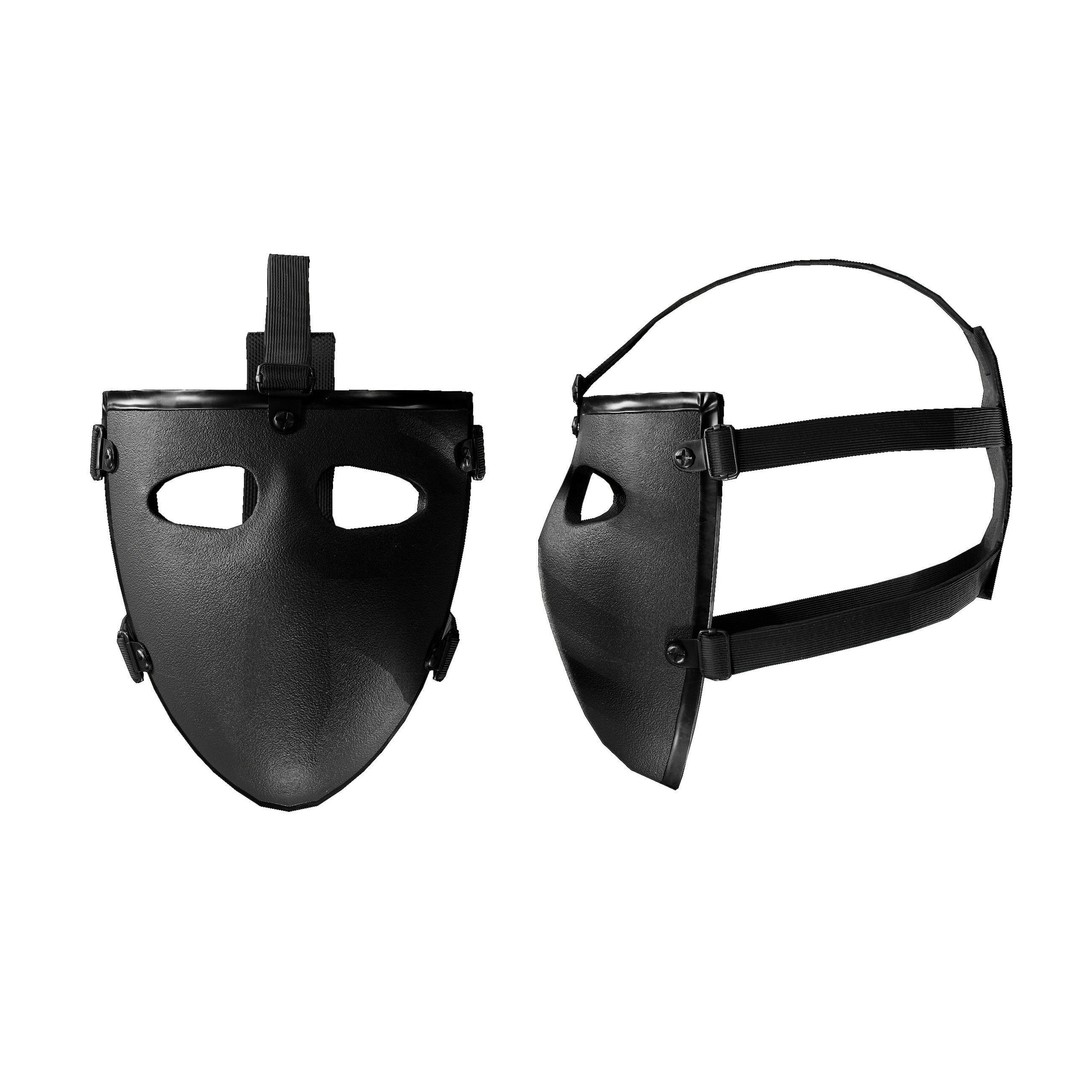 Bulletproof Mask V2 3D Model – Low Poly PBR Game Asset, FBX, OBJ - View 3