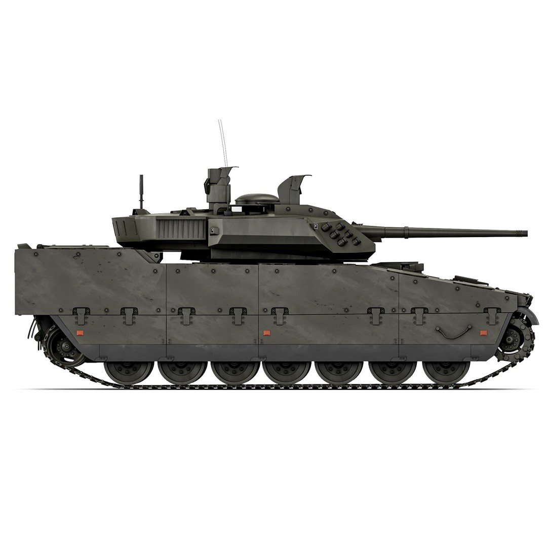 BMP CV90 3D Model – Detailed Armored Vehicle, Game Ready, FBX - View 7