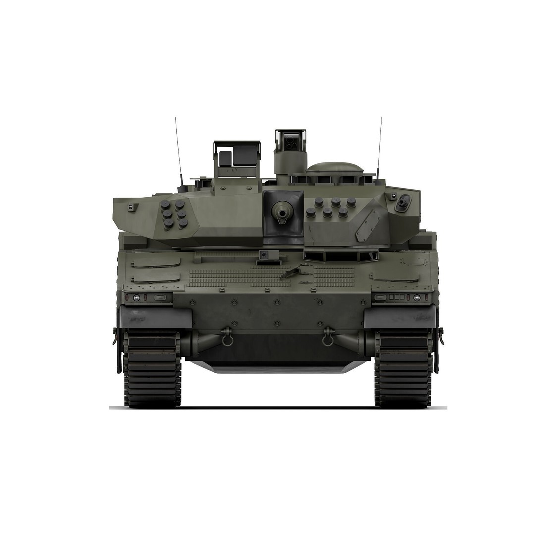 BMP CV90 3D Model – Detailed Armored Vehicle, Game Ready, FBX - View 9