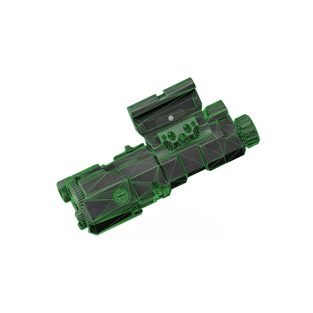 MAWL C1 Laser 3D Model – Low Poly Game-Ready Asset, FBX, OBJ - View 10