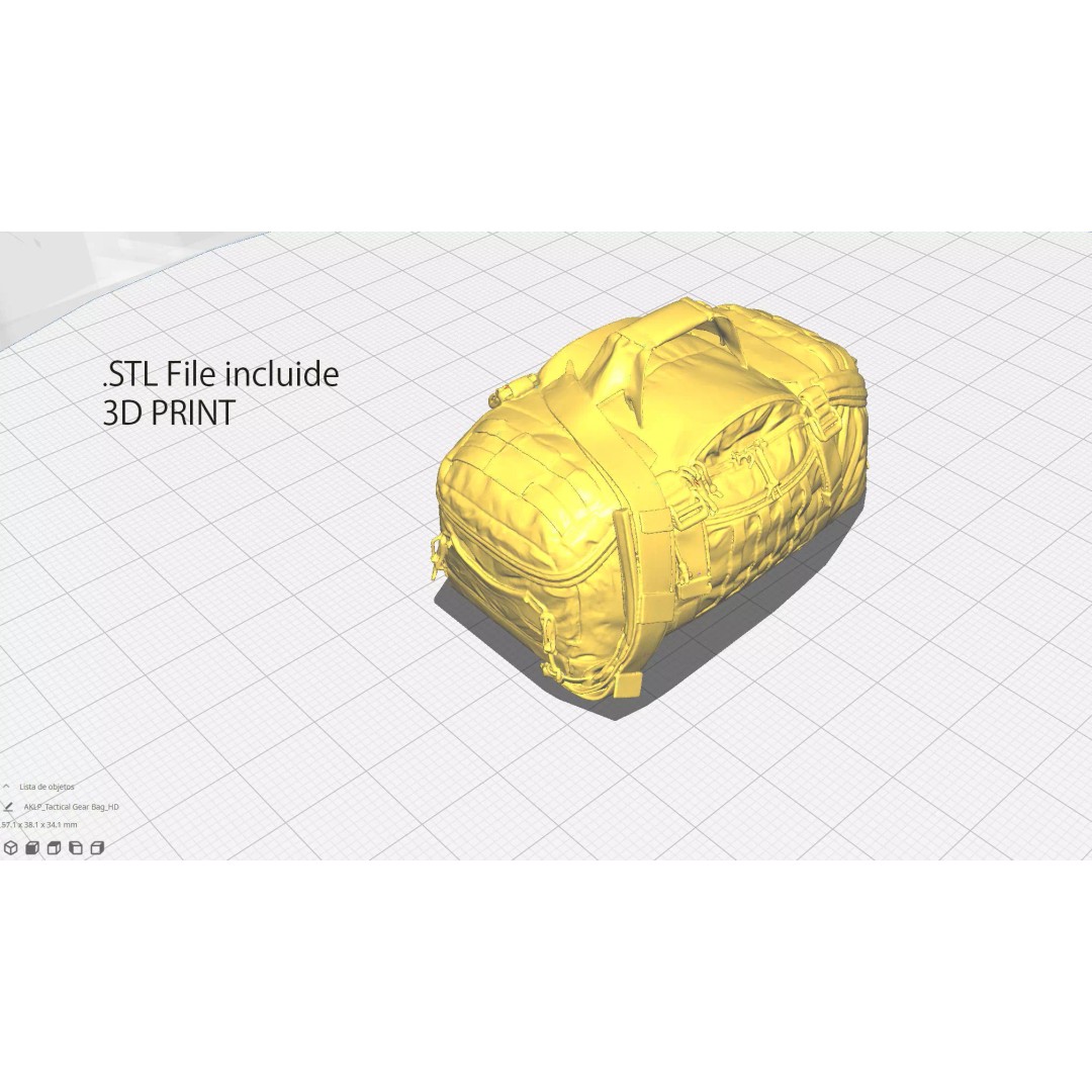 Tactical Gear Bag 3D Model – High Poly Game-Ready Asset, FBX, Blender - View 10