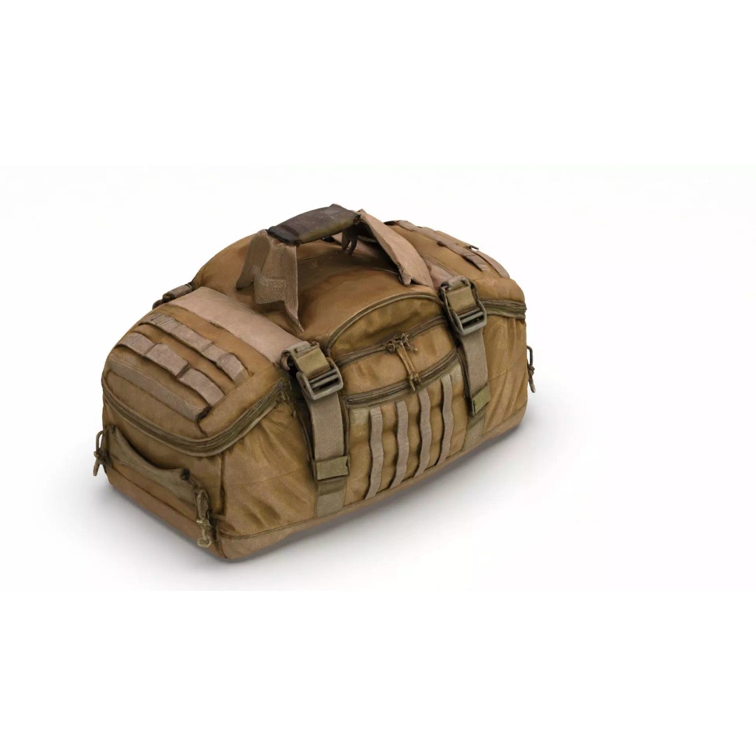 Tactical Gear Bag 3D Model – High Poly Game-Ready Asset, FBX, Blender - View 12