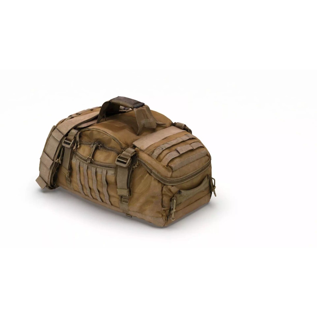 Tactical Gear Bag 3D Model – High Poly Game-Ready Asset, FBX, Blender - View 13