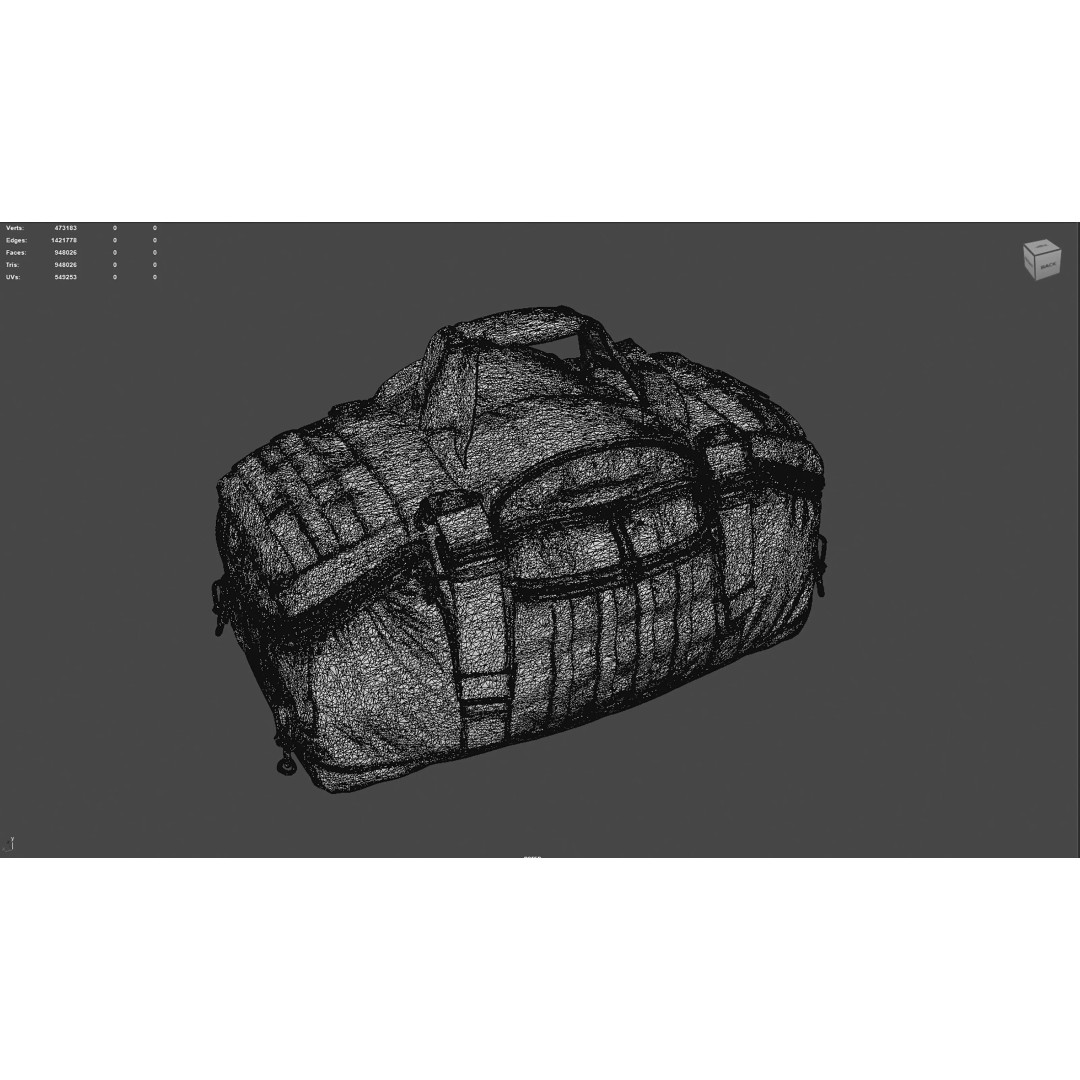 Tactical Gear Bag 3D Model – High Poly Game-Ready Asset, FBX, Blender - View 19