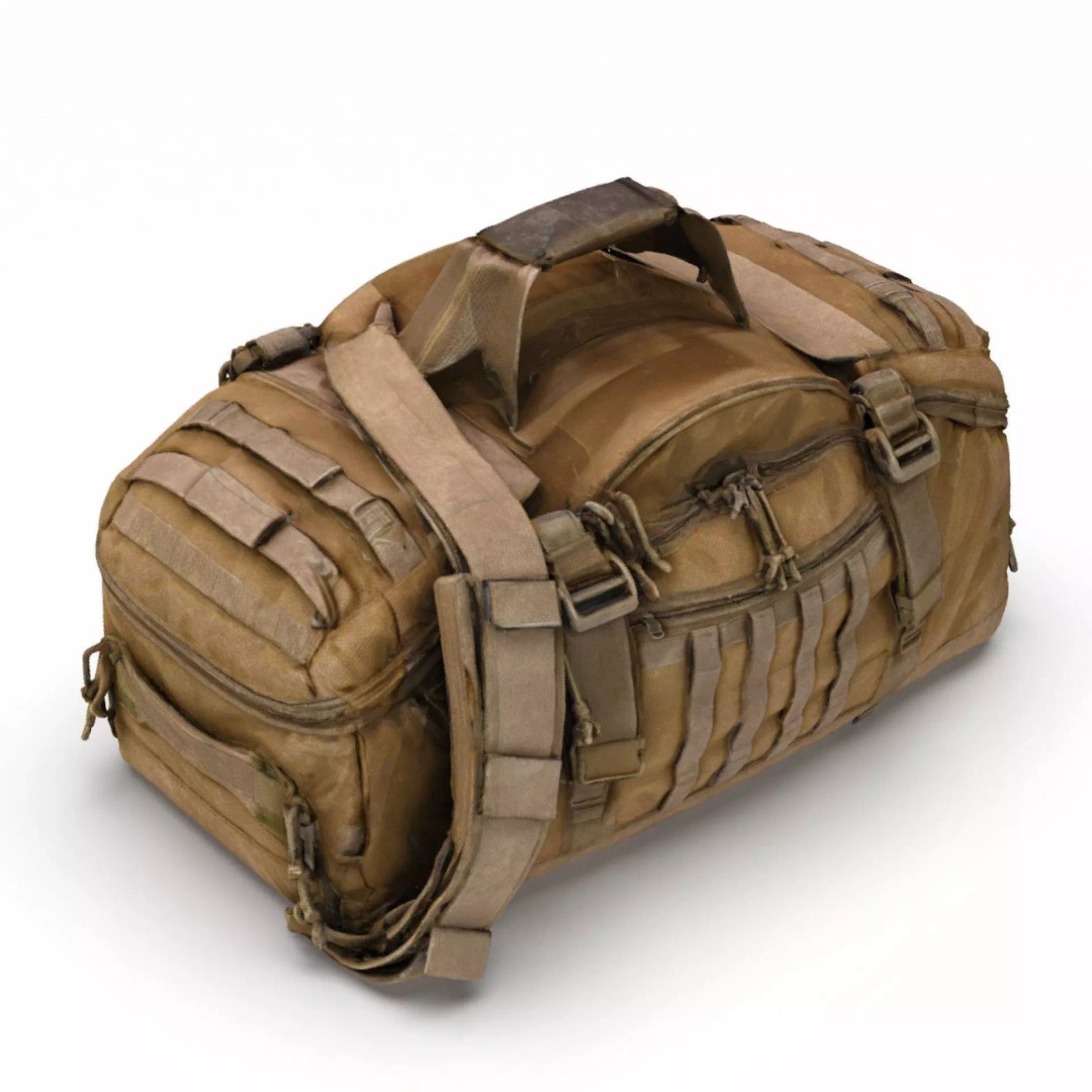 Tactical Gear Bag 3D Model – High Poly Game-Ready Asset, FBX, Blender - View 2