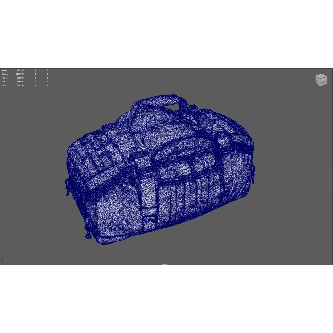 Tactical Gear Bag 3D Model – High Poly Game-Ready Asset, FBX, Blender - View 6