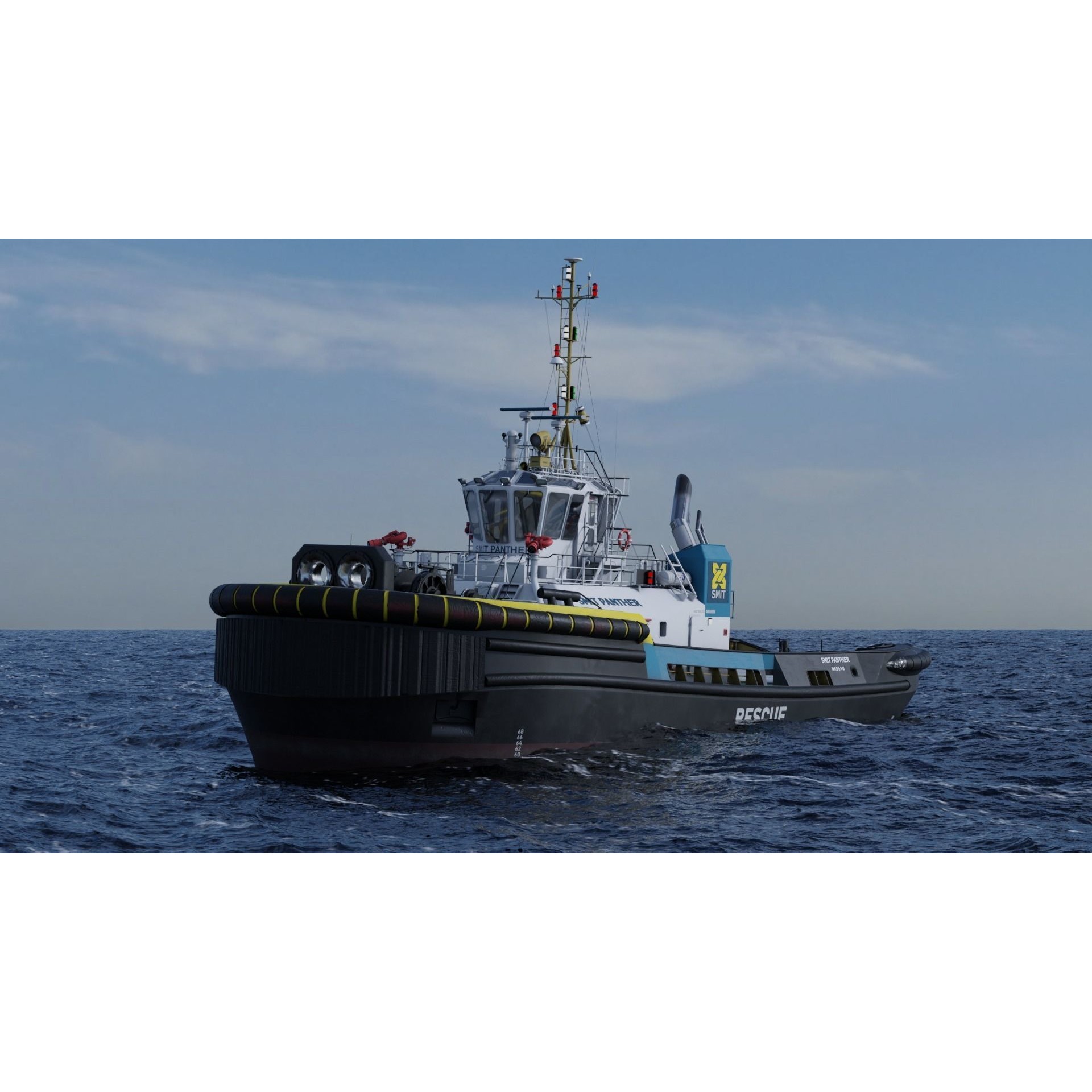 ASD Tug 3213 Smit Panther - Game-Ready 3D Model