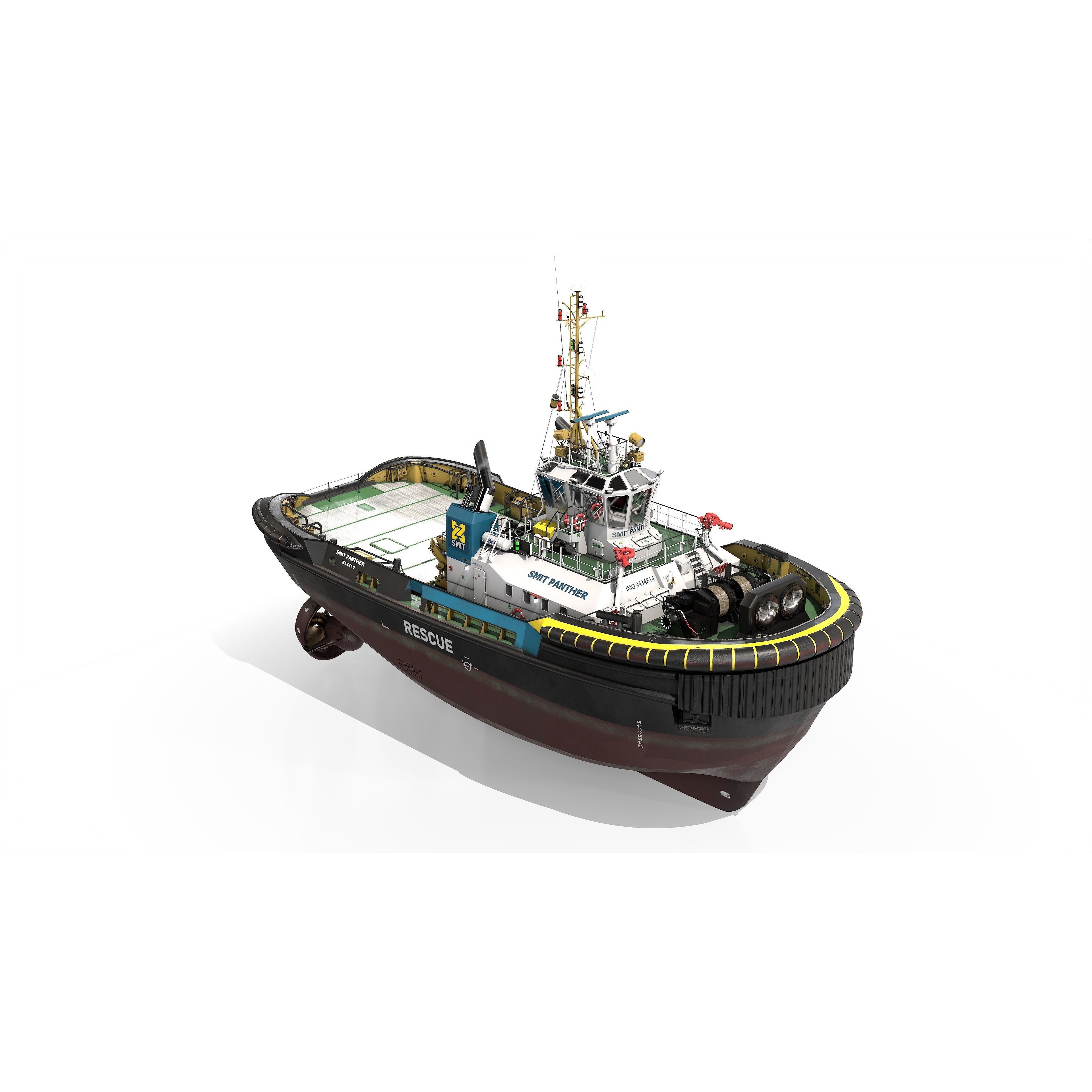 ASD Tug 3213 Smit Panther - Game-Ready 3D Model - View 14
