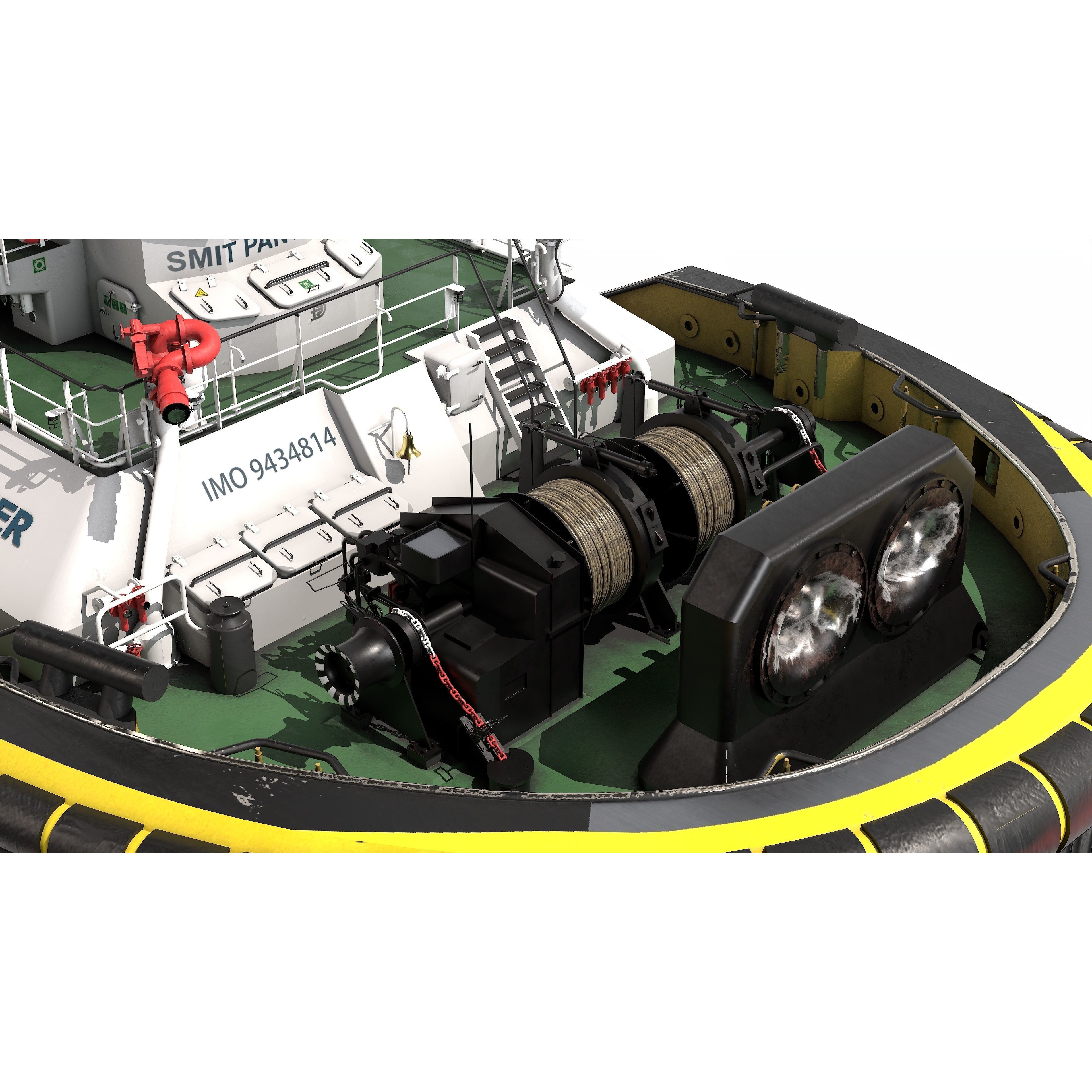 ASD Tug 3213 Smit Panther - Game-Ready 3D Model - View 17