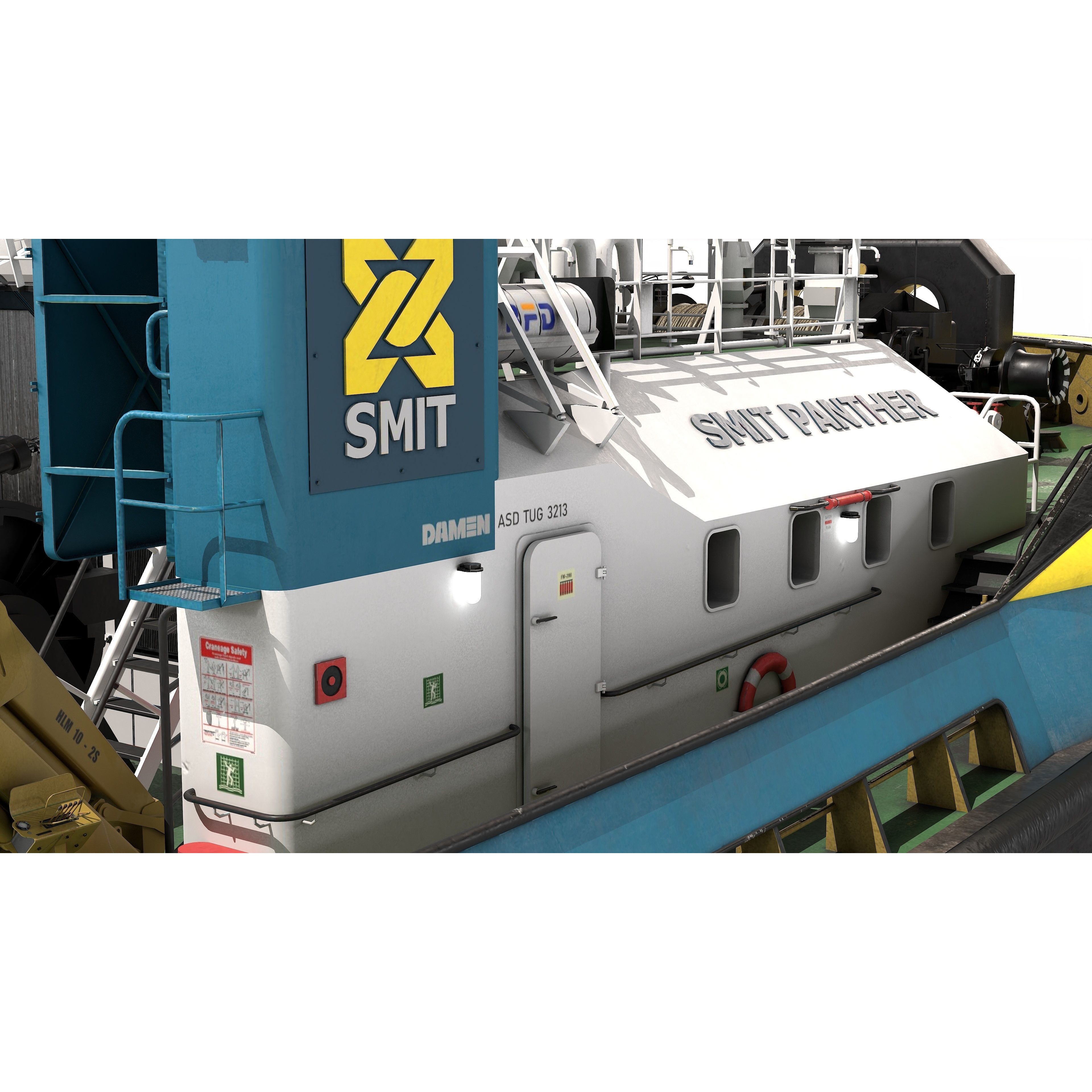 ASD Tug 3213 Smit Panther - Game-Ready 3D Model - View 20