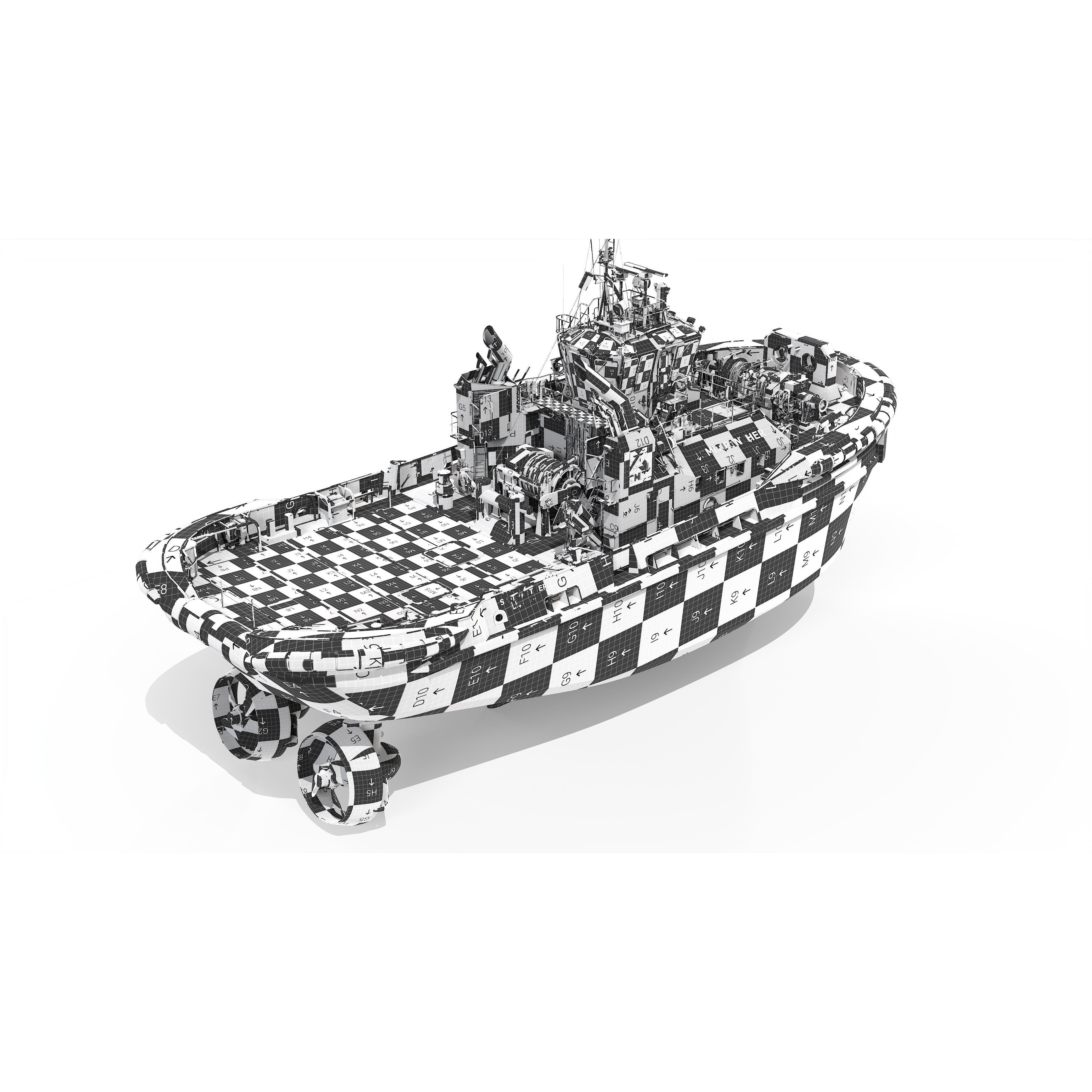 ASD Tug 3213 Smit Panther - Game-Ready 3D Model - View 25