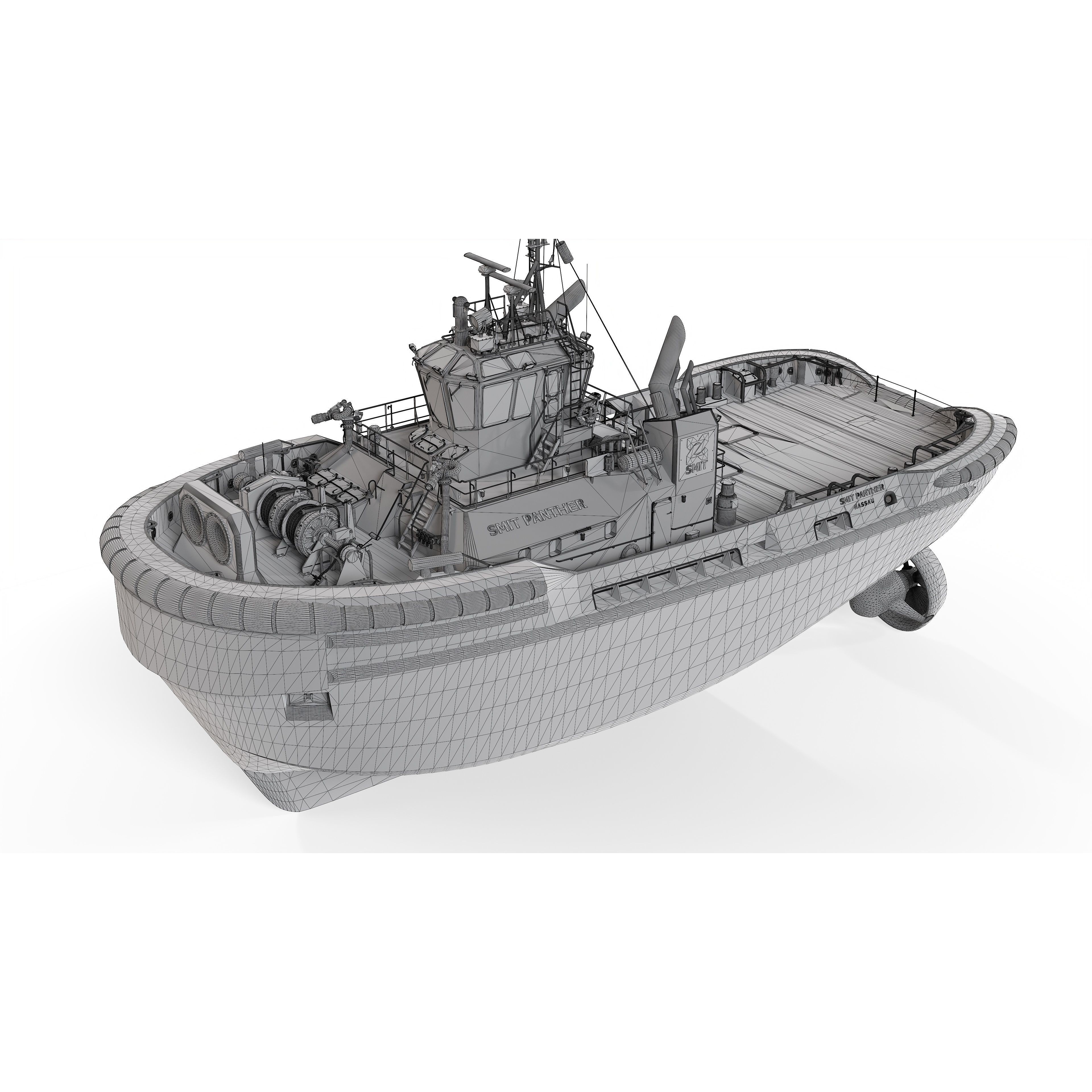 ASD Tug 3213 Smit Panther - Game-Ready 3D Model - View 26