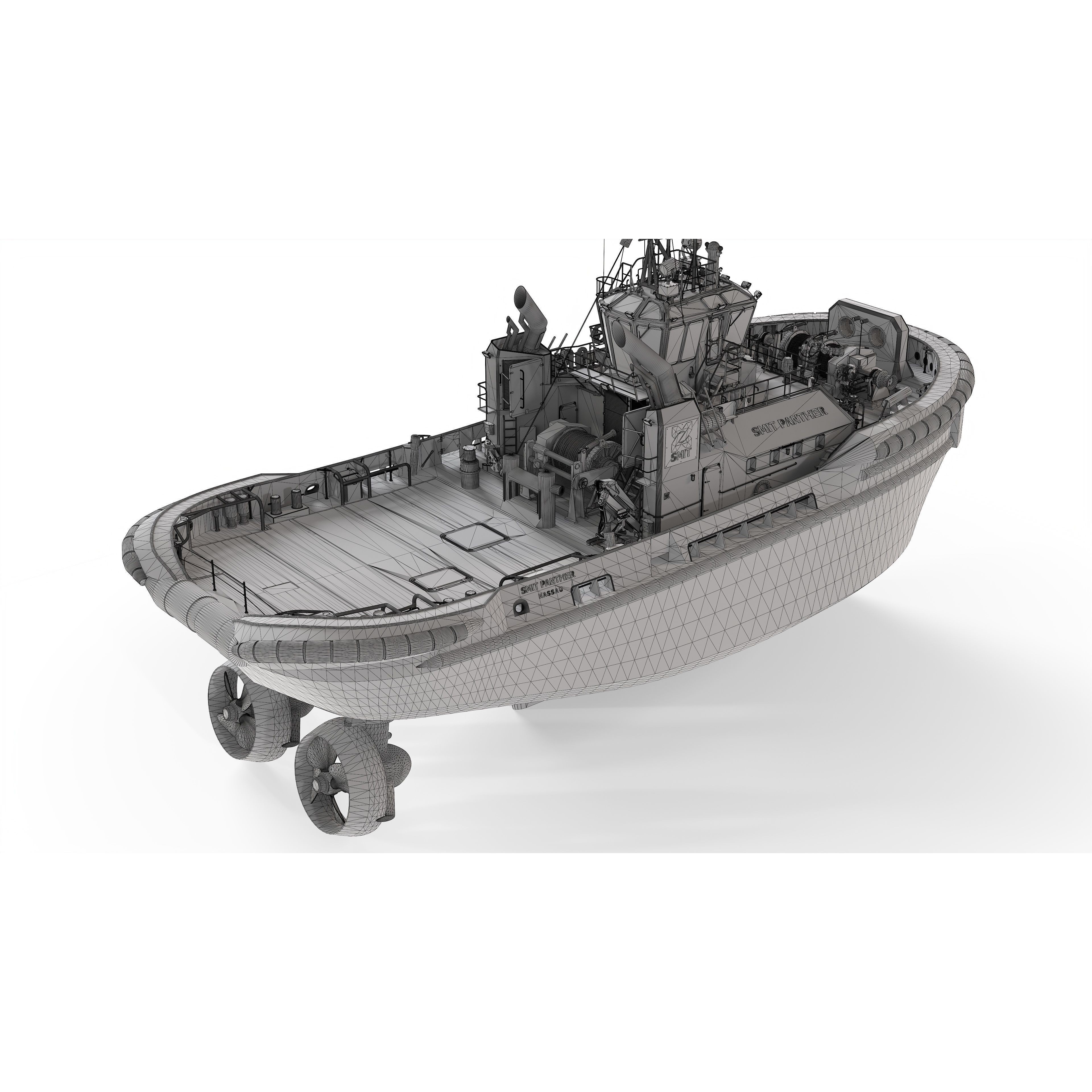 ASD Tug 3213 Smit Panther - Game-Ready 3D Model - View 27