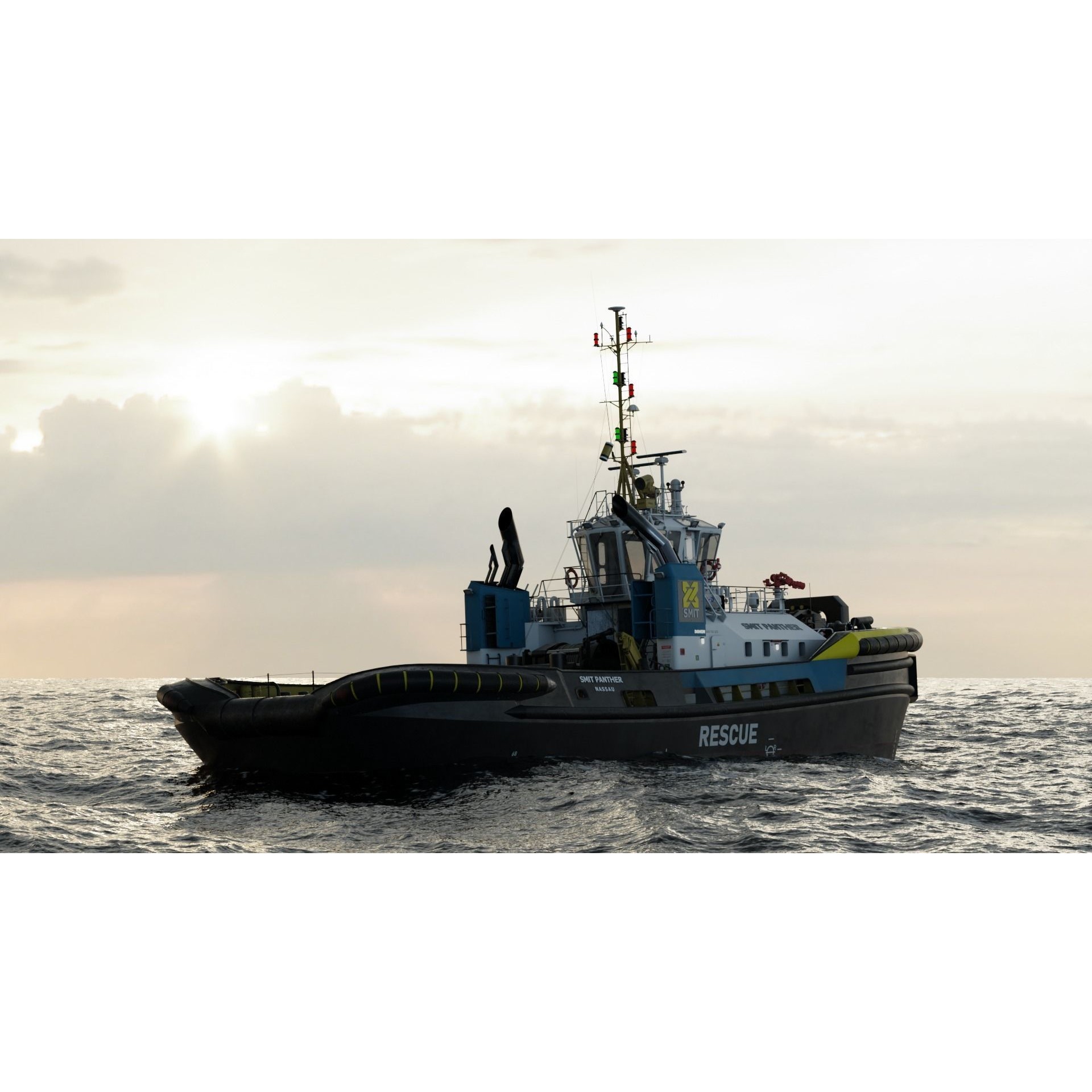 ASD Tug 3213 Smit Panther - Game-Ready 3D Model - View 3