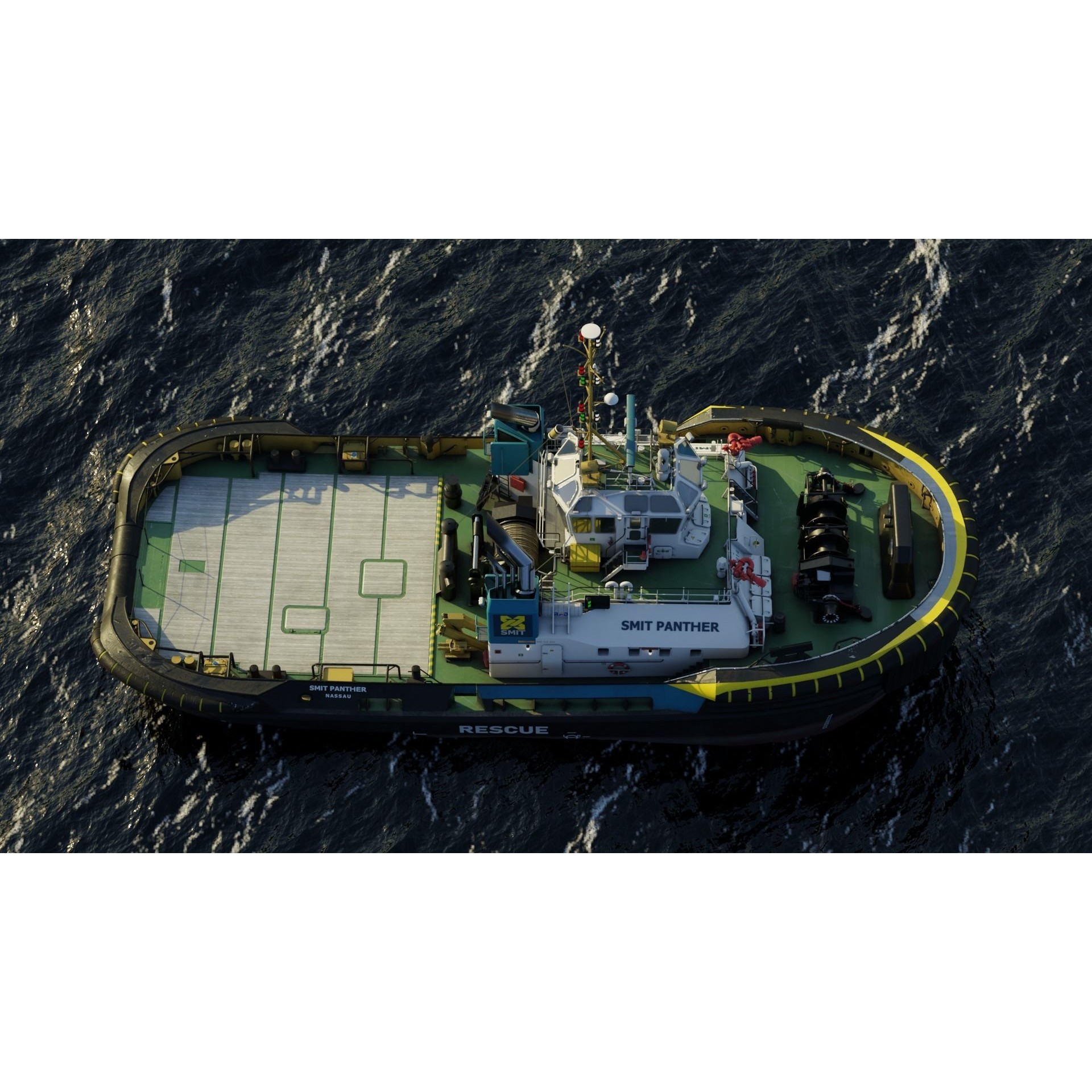 ASD Tug 3213 Smit Panther - Game-Ready 3D Model - View 32