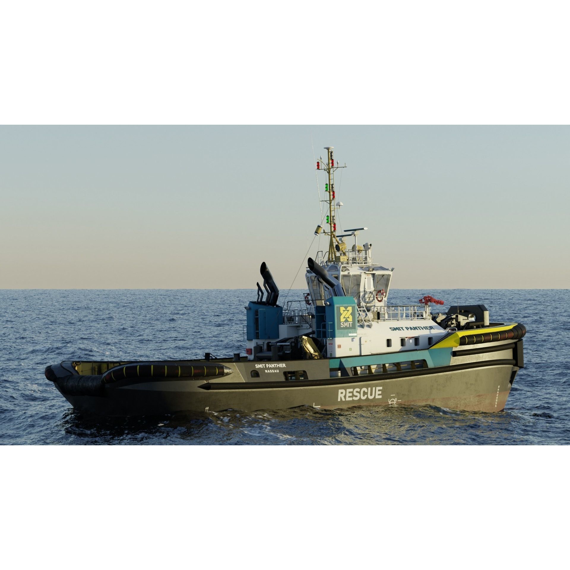 ASD Tug 3213 Smit Panther - Game-Ready 3D Model - View 35