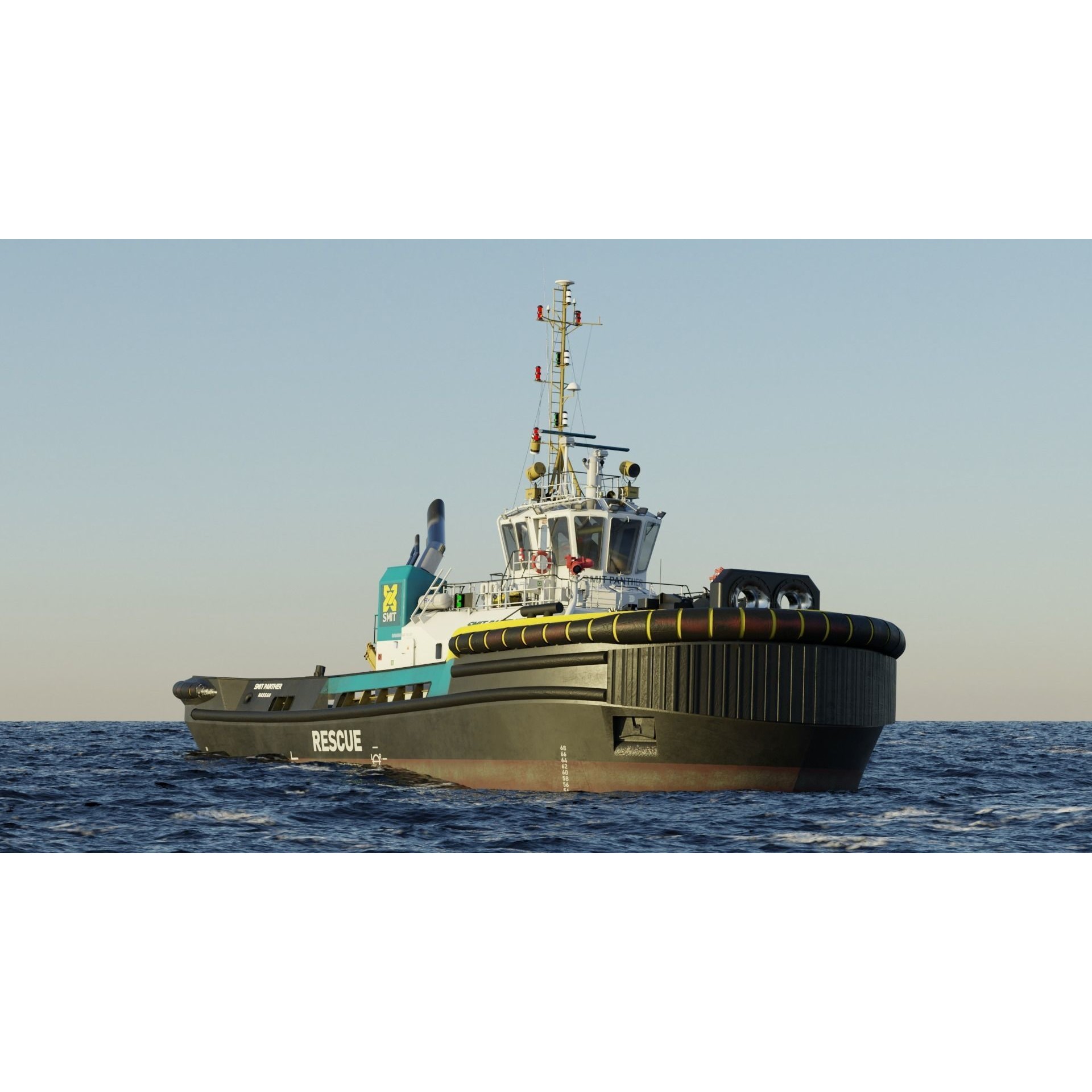 ASD Tug 3213 Smit Panther - Game-Ready 3D Model - View 36