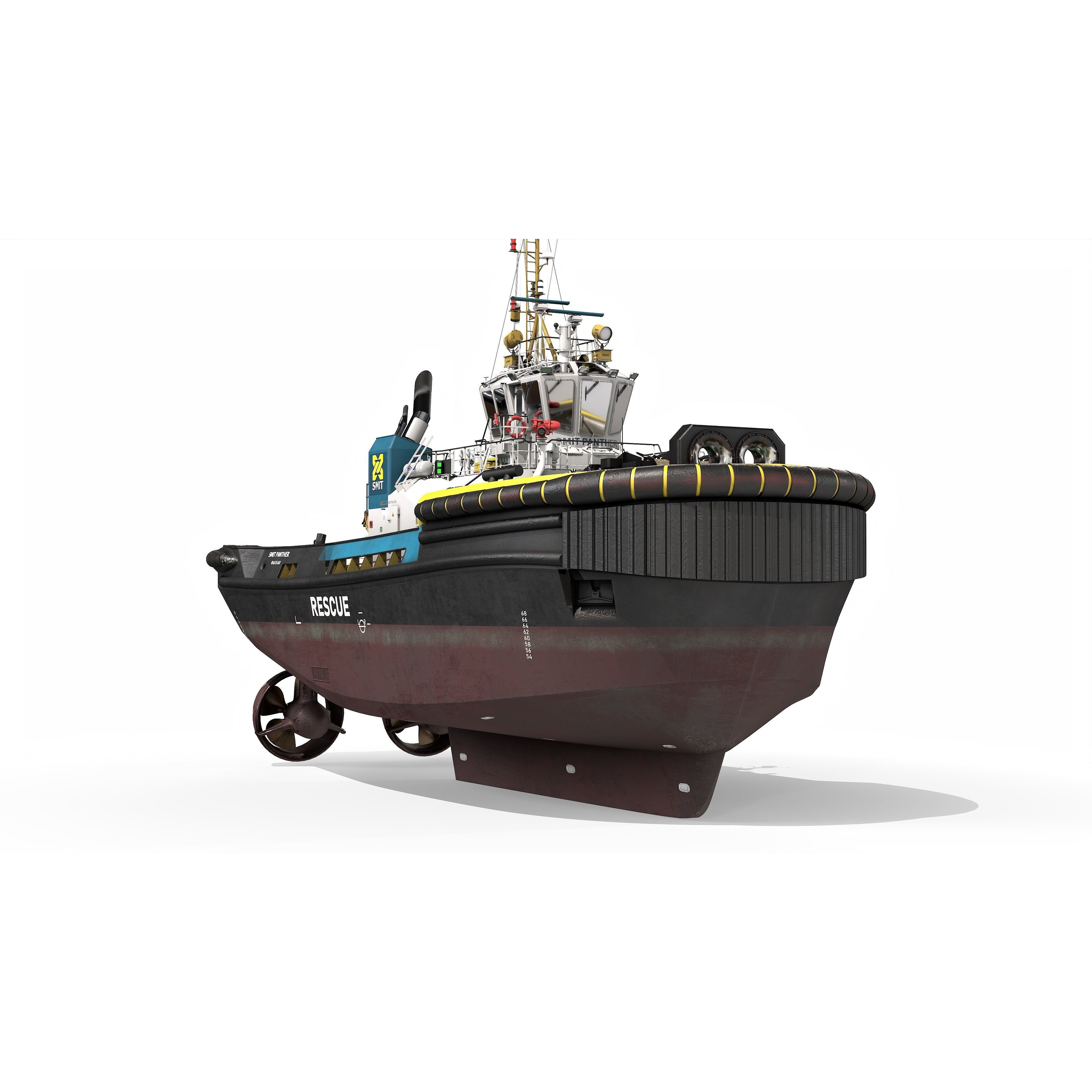 ASD Tug 3213 Smit Panther - Game-Ready 3D Model - View 8