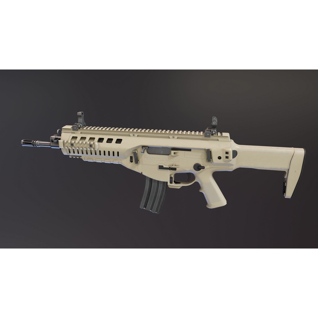 ARX160 Rifle 3D Model – Low Poly Rigged Game Asset, FBX - View 4