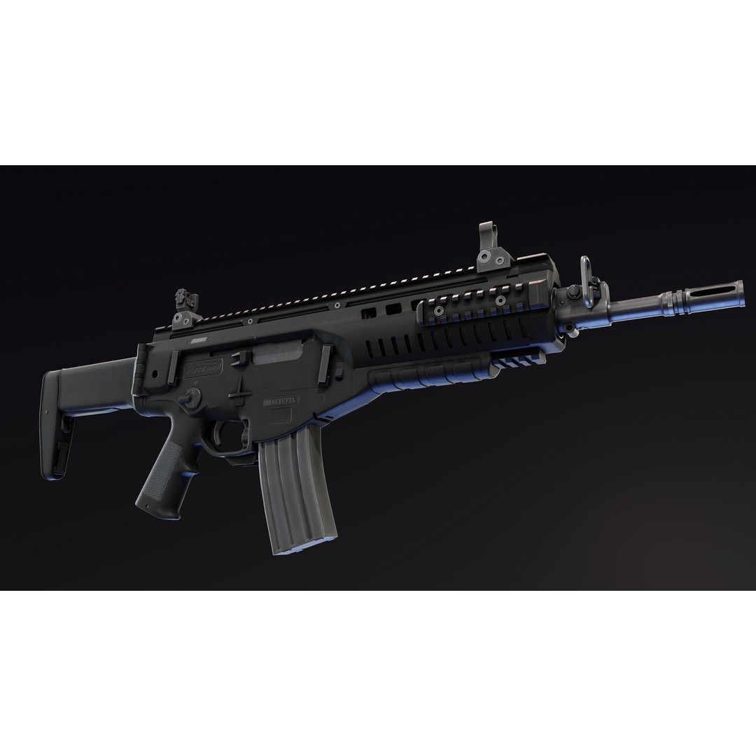 ARX160 Rifle 3D Model – Low Poly Rigged Game Asset, FBX - View 5