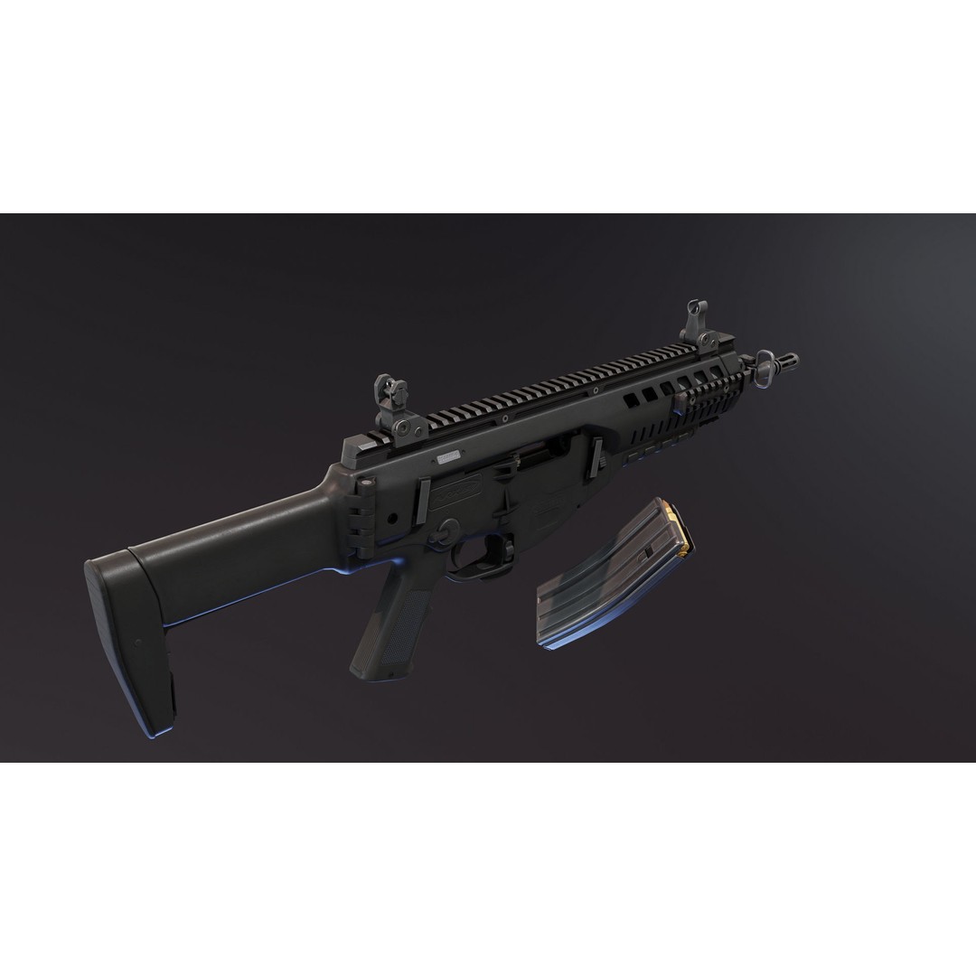 ARX160 Rifle 3D Model – Low Poly Rigged Game Asset, FBX - View 7