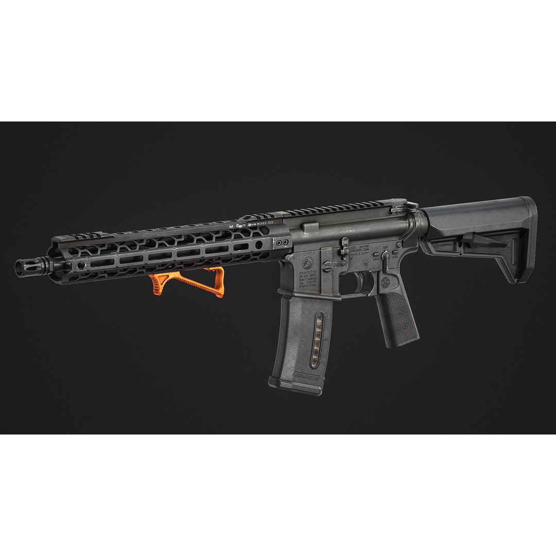 UTG Ultra Slim Angled Foregrip 3D Model – Low Poly PBR Asset, FBX, OBJ - View 10