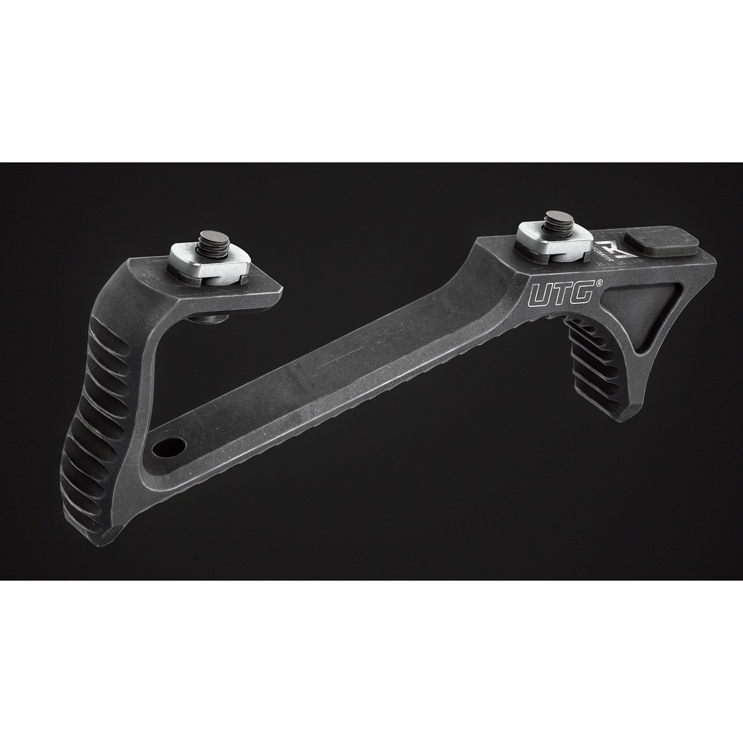 UTG Ultra Slim Angled Foregrip 3D Model – Low Poly PBR Asset, FBX, OBJ - View 5