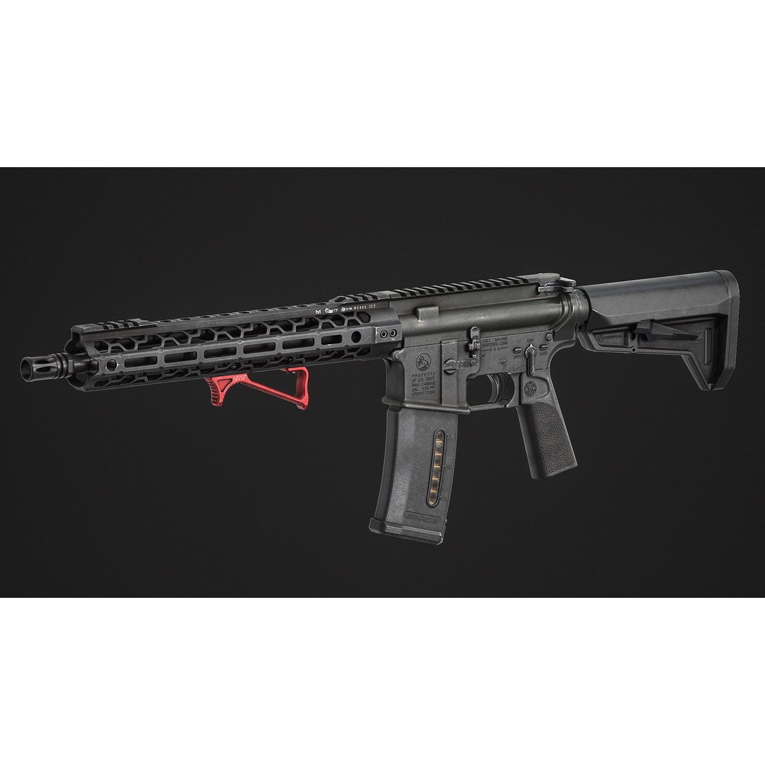UTG Ultra Slim Angled Foregrip 3D Model – Low Poly PBR Asset, FBX, OBJ - View 8
