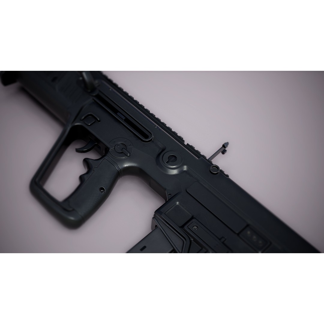 Tavor X95 3D Model – Low Poly Military Gun, Game Ready FBX - View 14