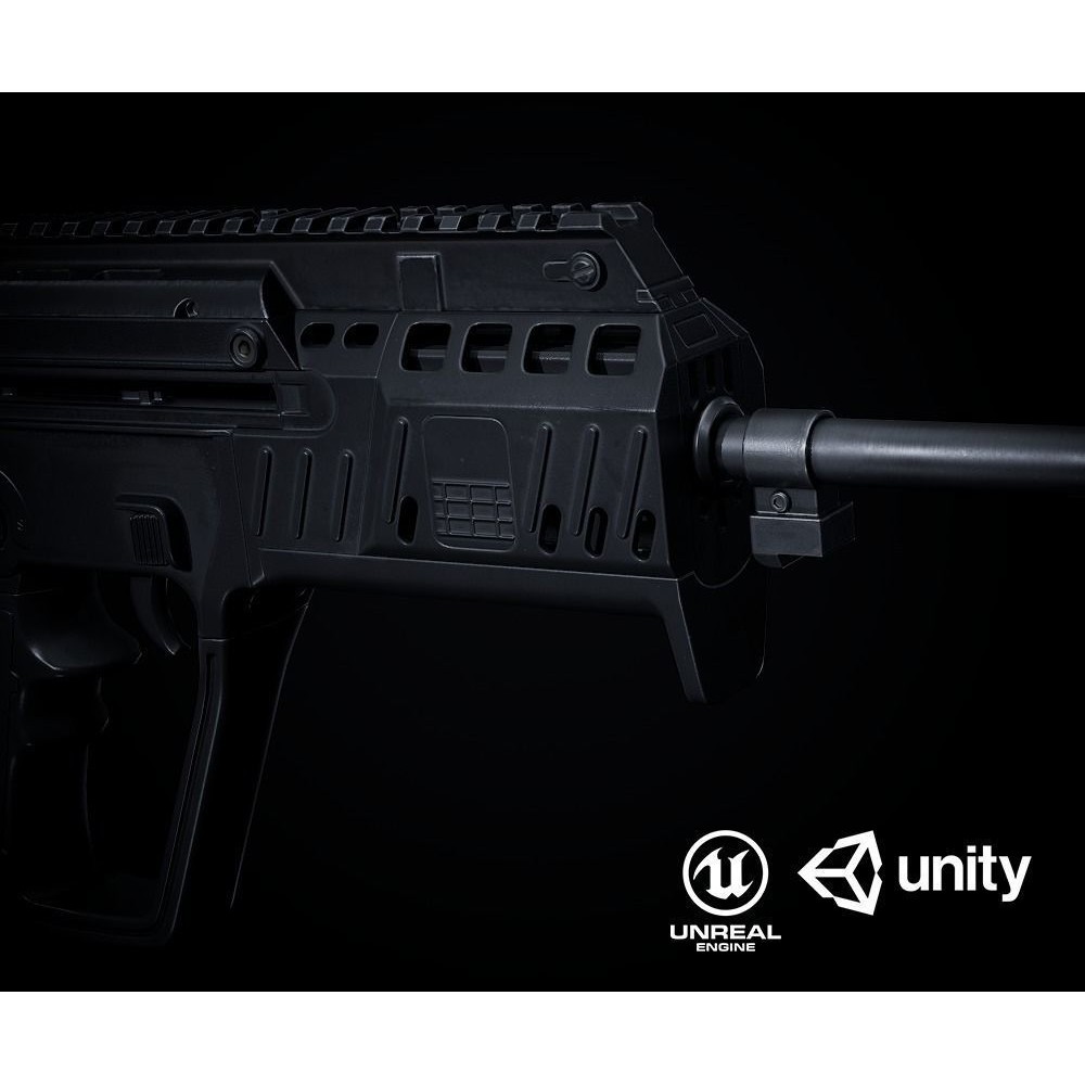 Tavor X95 3D Model – Low Poly Military Gun, Game Ready FBX - View 3