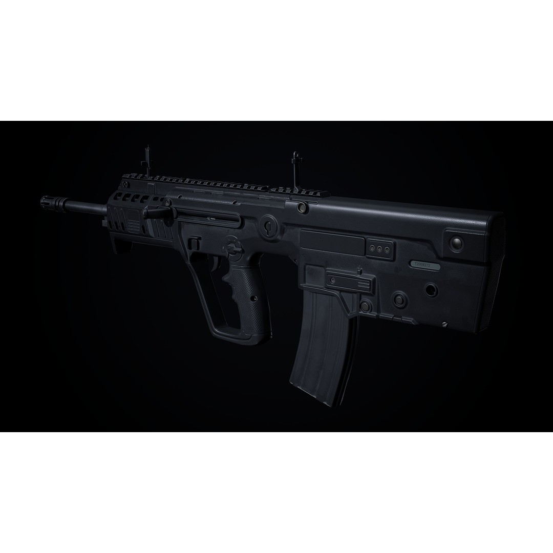 Tavor X95 3D Model – Low Poly Military Gun, Game Ready FBX - View 9
