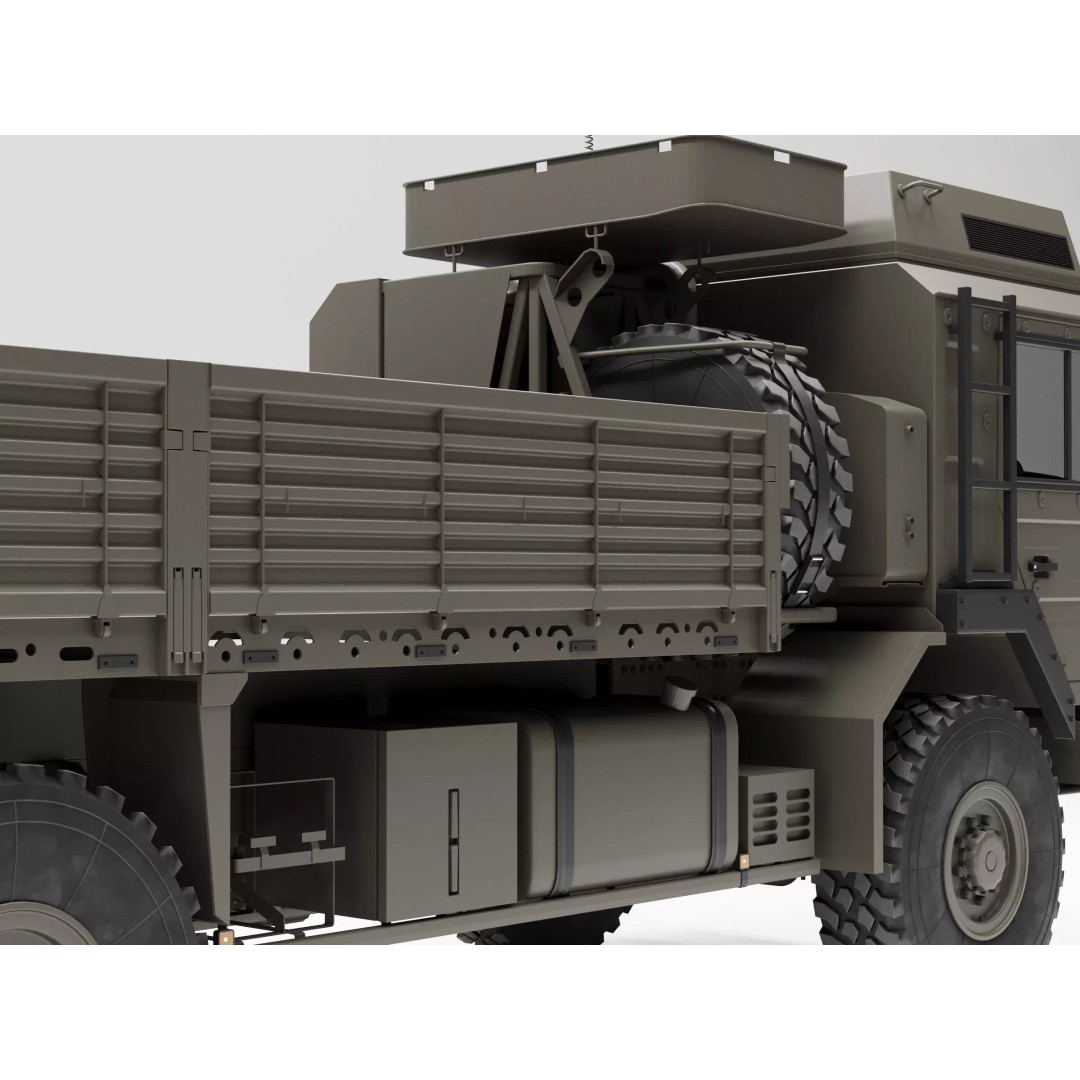 MAN HX60 4x4 Military Truck 3D Model – Game-Ready Asset, FBX, OBJ - View 10