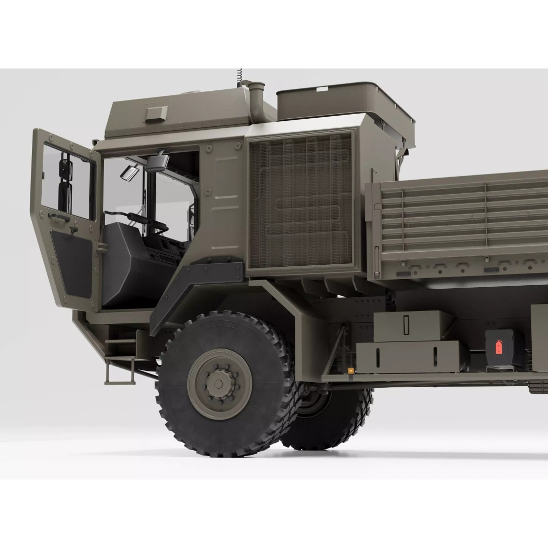 MAN HX60 4x4 Military Truck 3D Model – Game-Ready Asset, FBX, OBJ - View 12