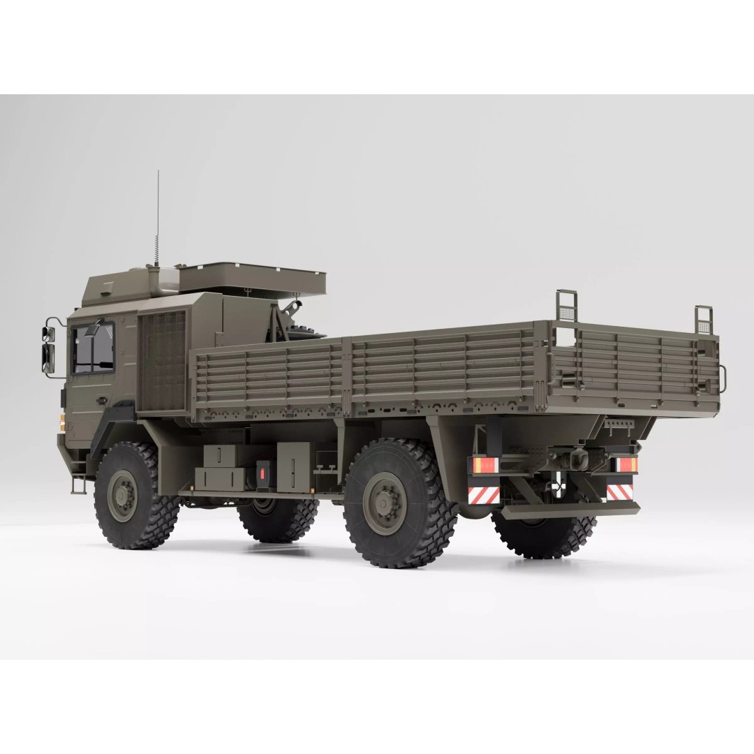 MAN HX60 4x4 Military Truck 3D Model – Game-Ready Asset, FBX, OBJ - View 15