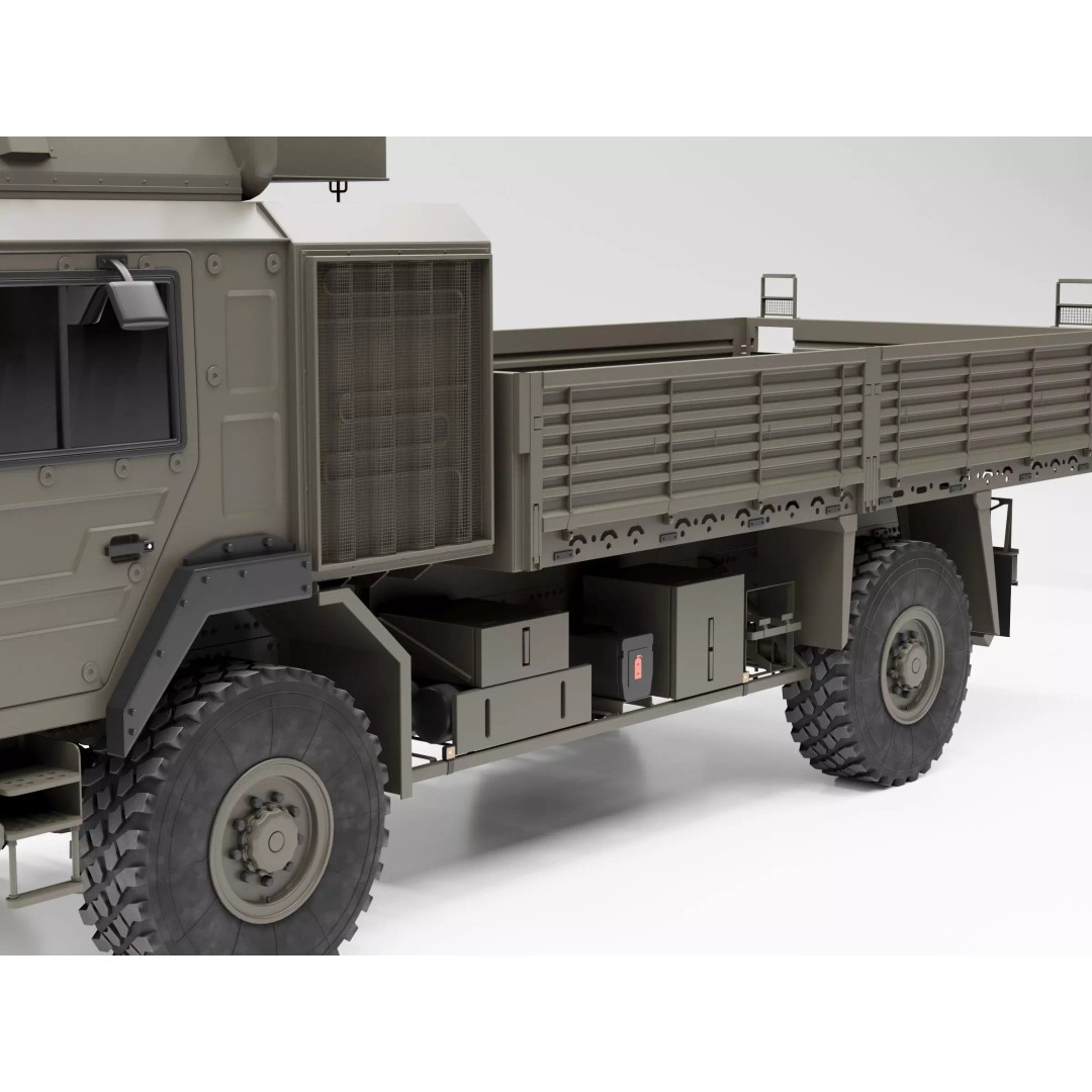 MAN HX60 4x4 Military Truck 3D Model – Game-Ready Asset, FBX, OBJ - View 17