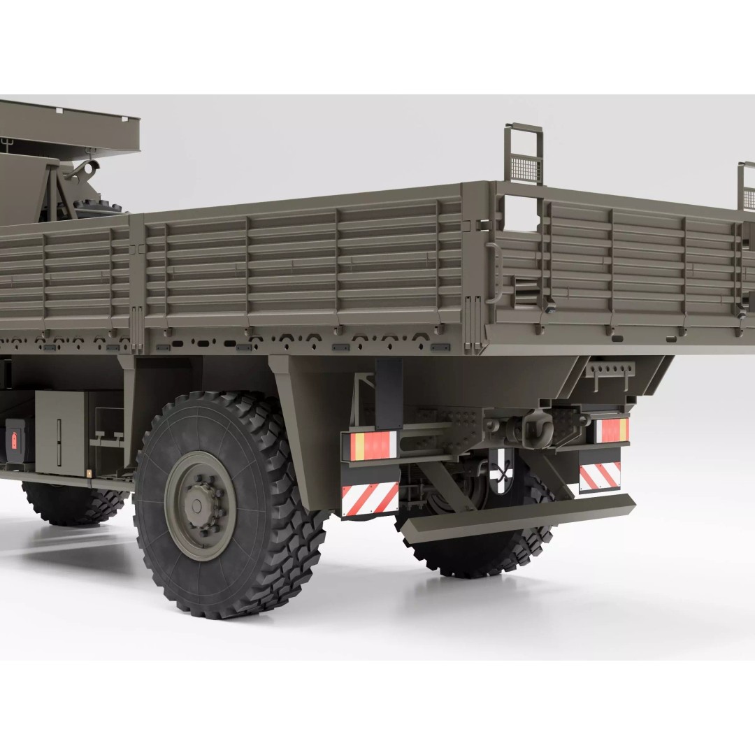 MAN HX60 4x4 Military Truck 3D Model – Game-Ready Asset, FBX, OBJ - View 18