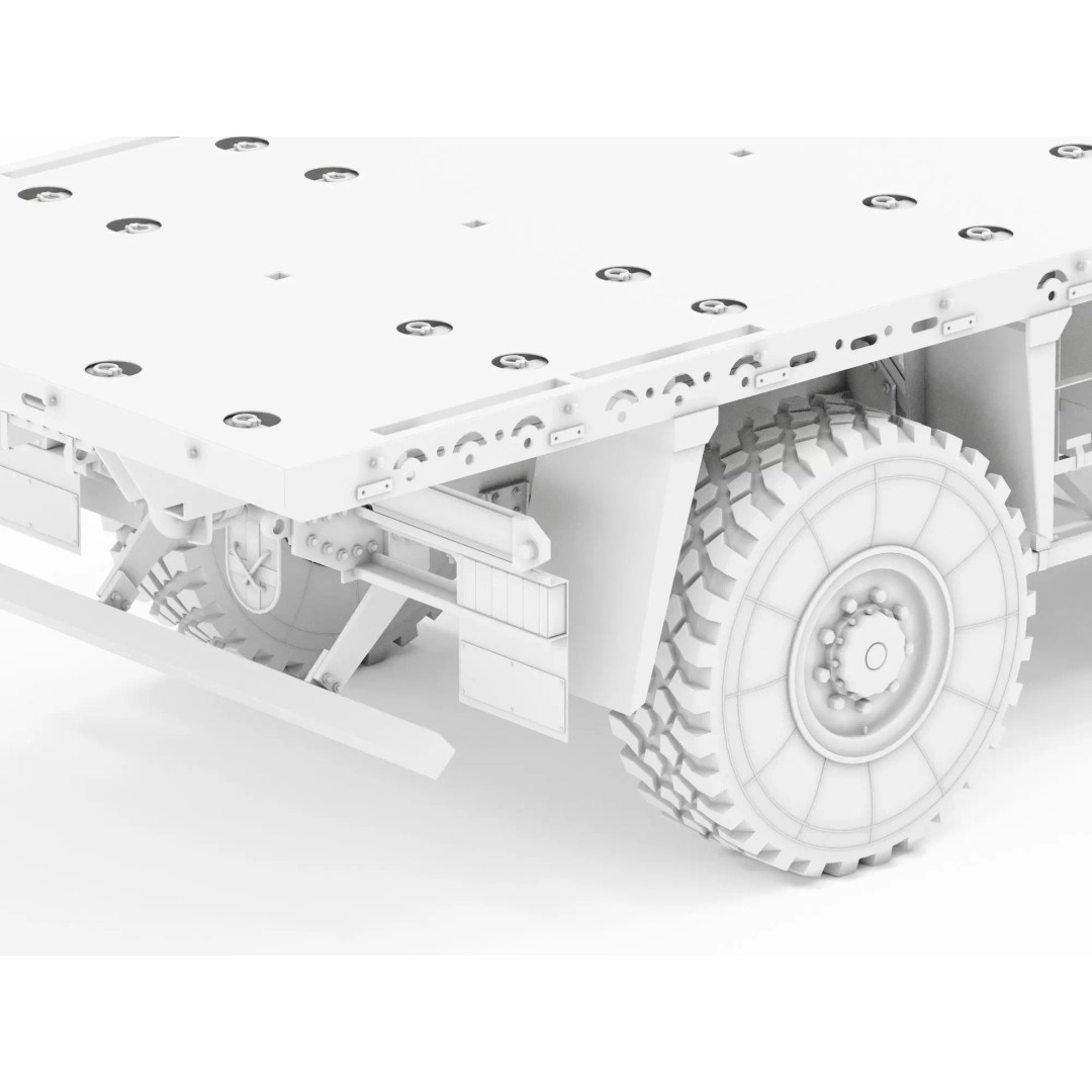 MAN HX60 4x4 Military Truck 3D Model – Game-Ready Asset, FBX, OBJ - View 27