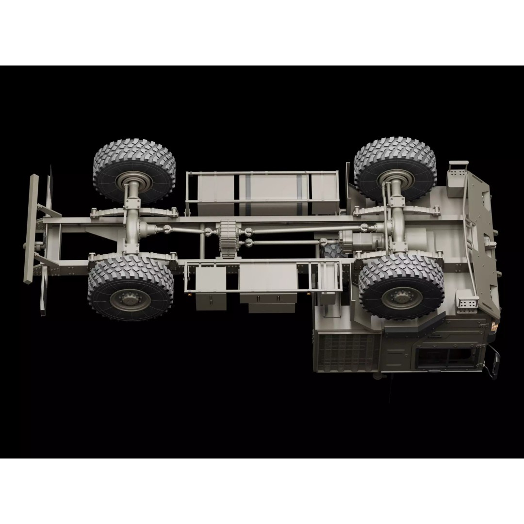 MAN HX60 4x4 Military Truck 3D Model – Game-Ready Asset, FBX, OBJ - View 35
