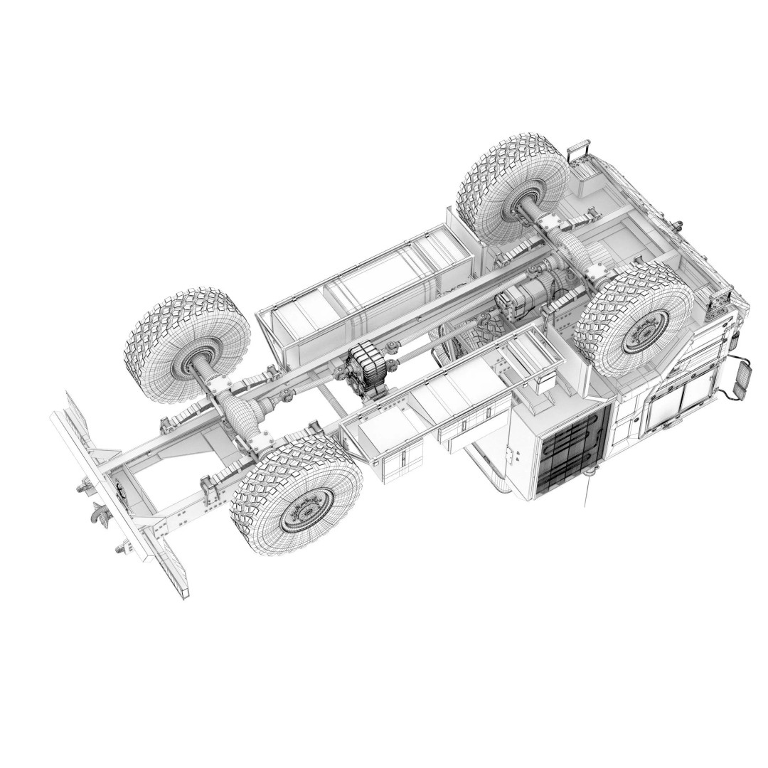 MAN HX60 4x4 Military Truck 3D Model – Game-Ready Asset, FBX, OBJ - View 37