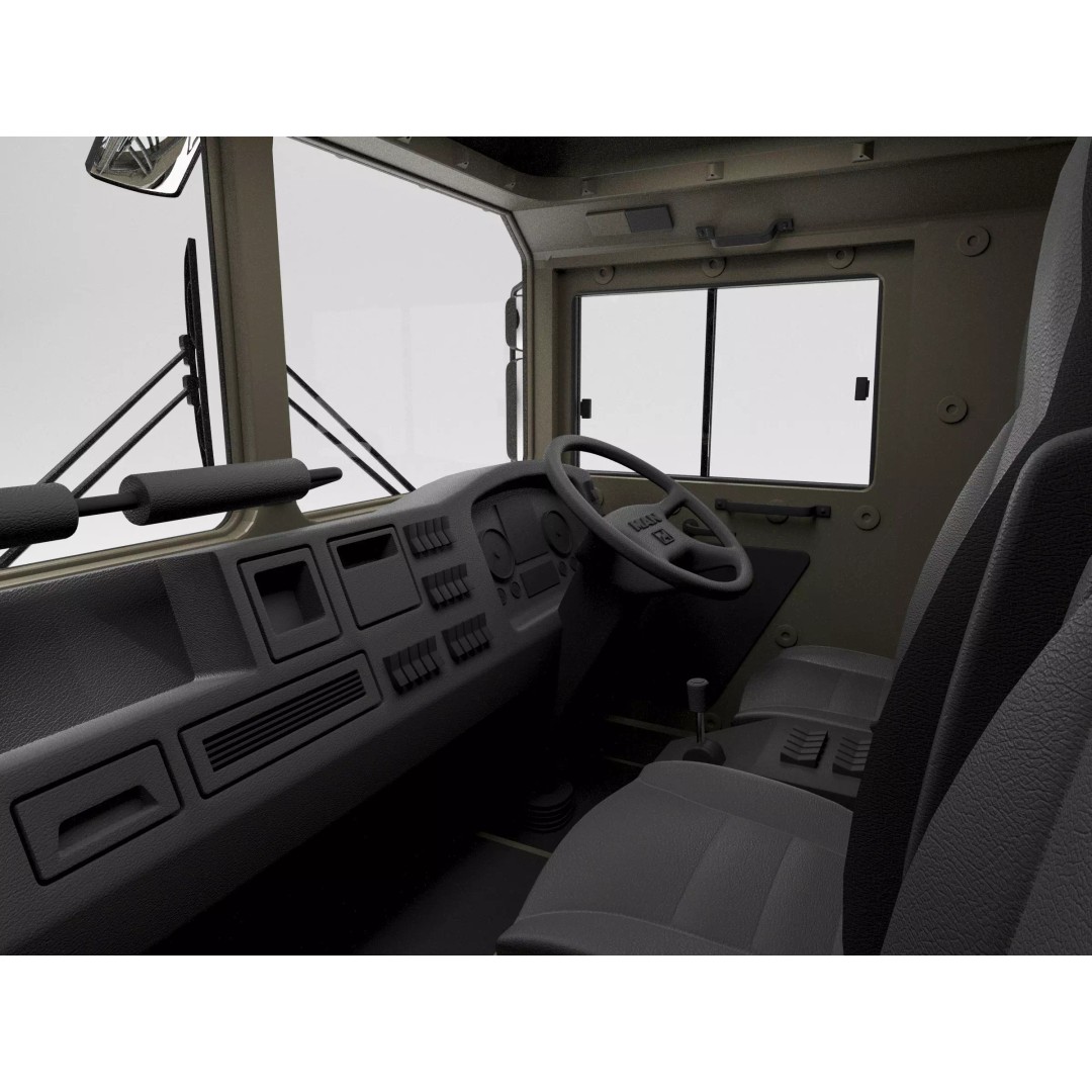 MAN HX60 4x4 Military Truck 3D Model – Game-Ready Asset, FBX, OBJ - View 43
